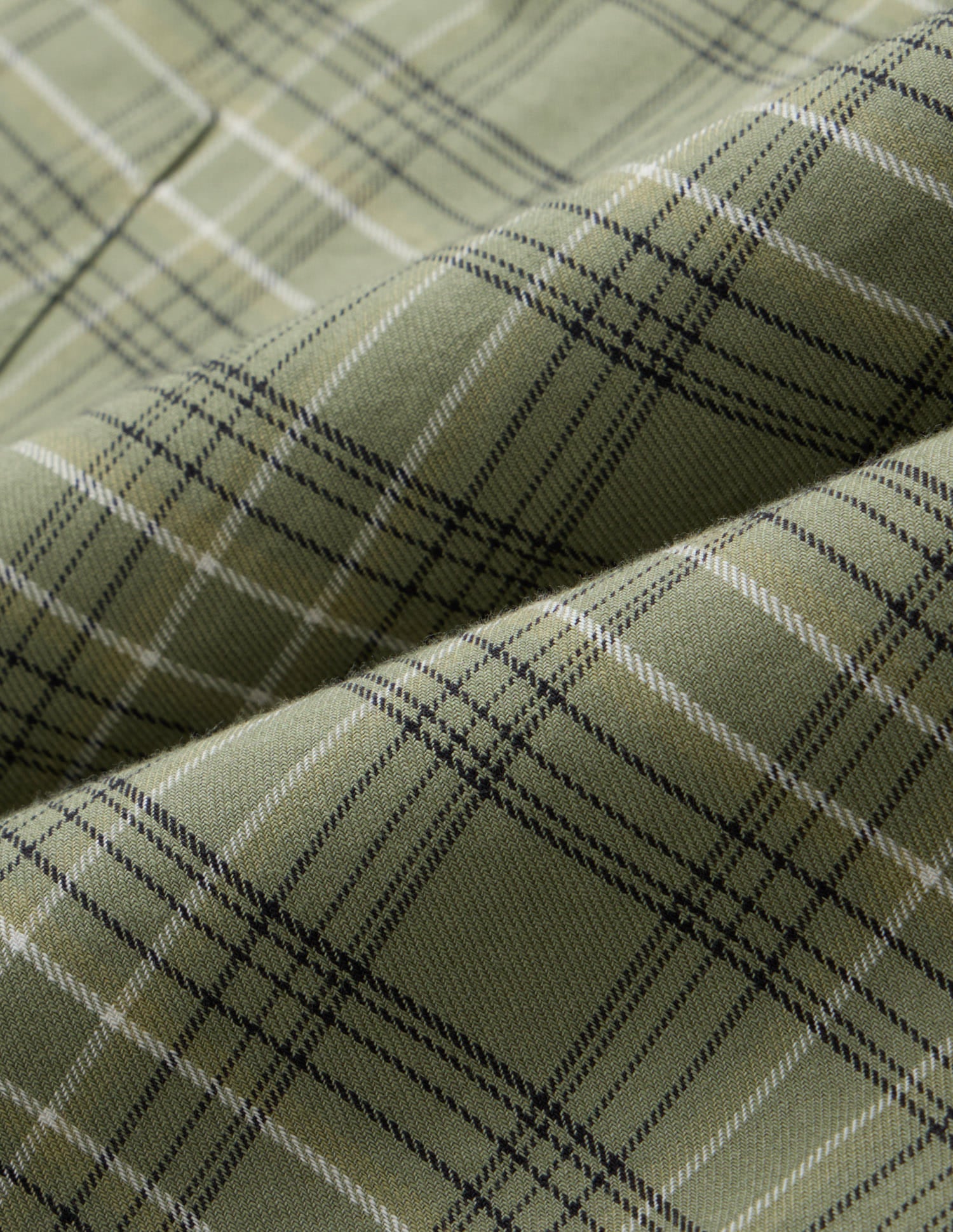 Green Tartan Checked Modern Slim Fit Shirt