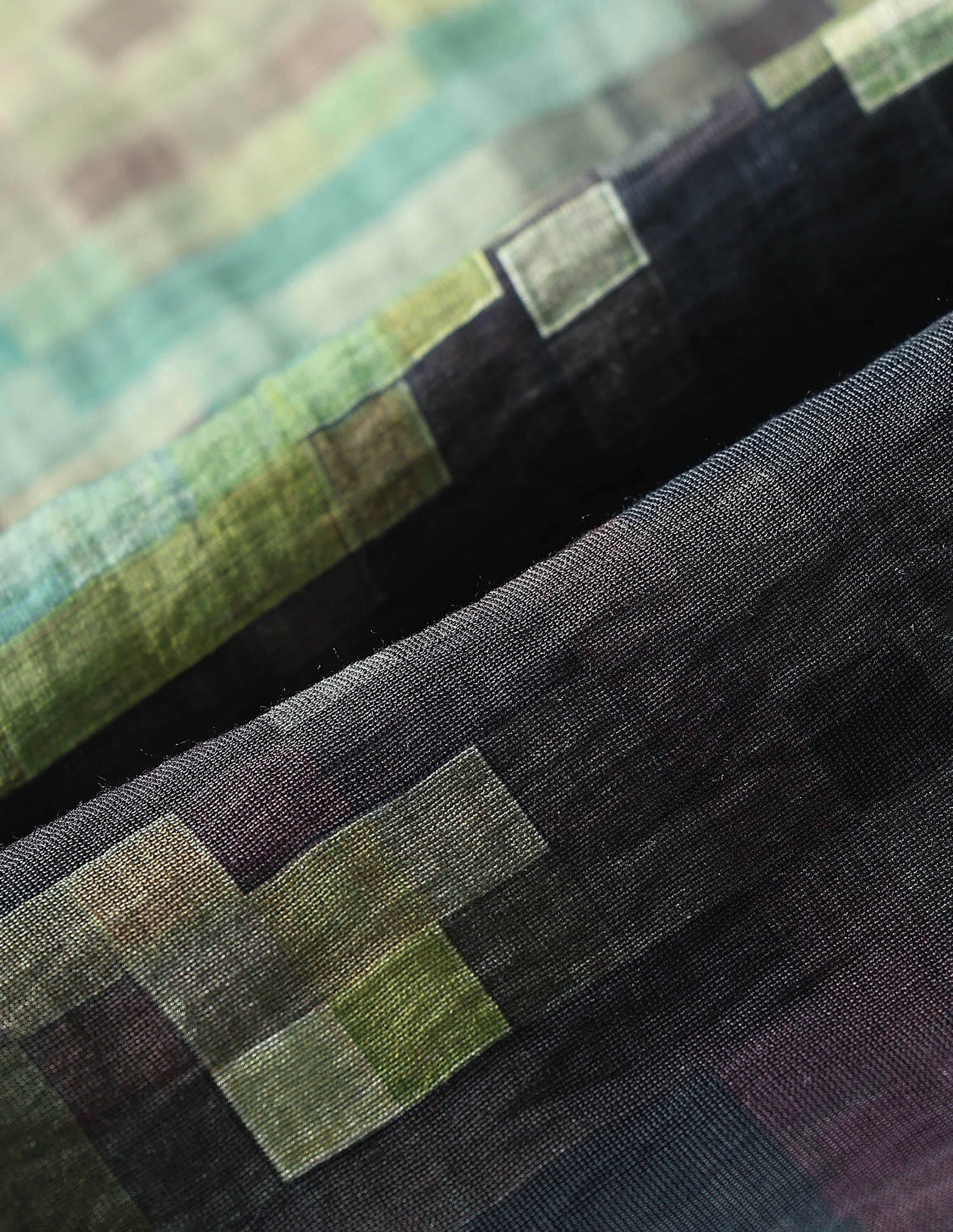 Abstract Printed Slim Fit Dobby Weave Shirt