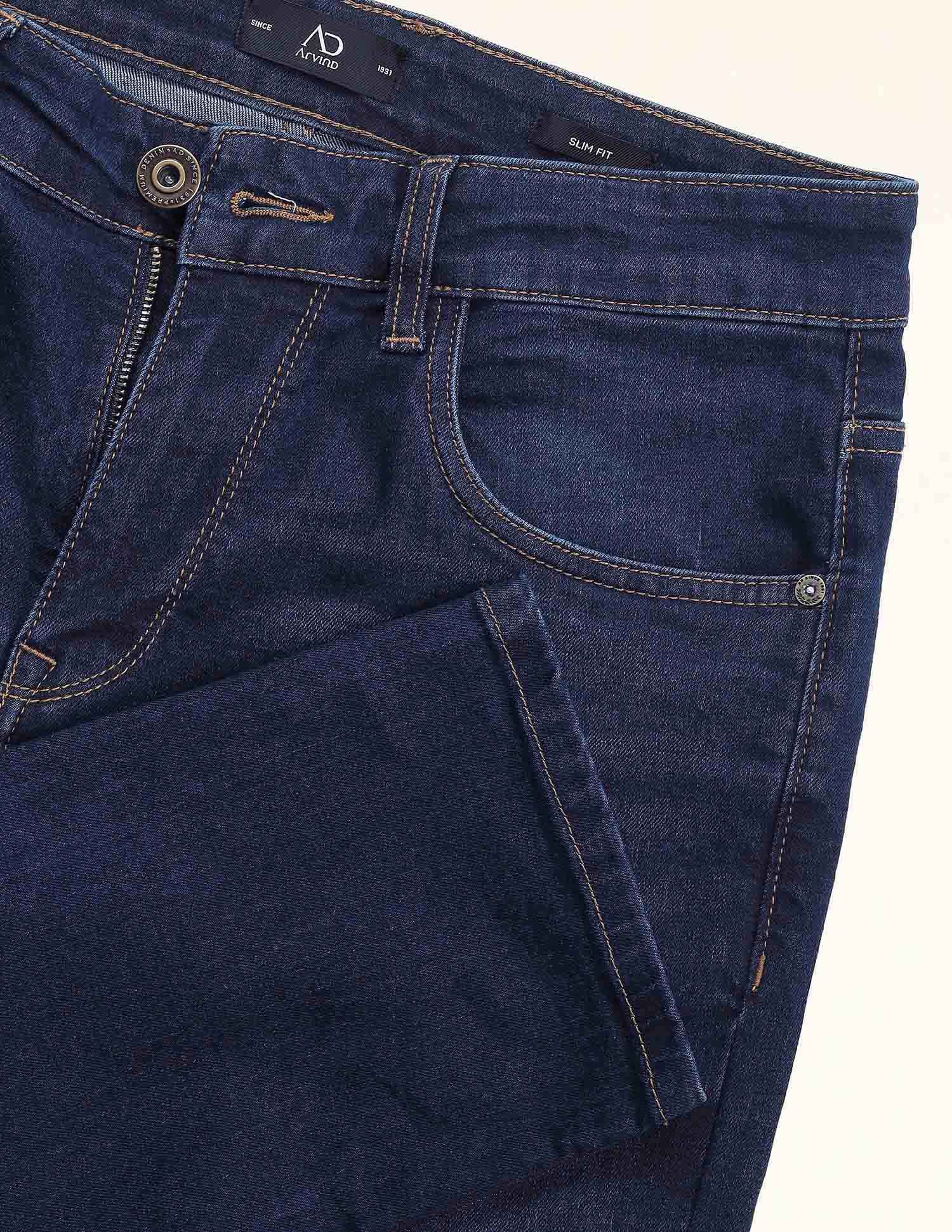 Easy-on slim Fit Mid Rise Jeans