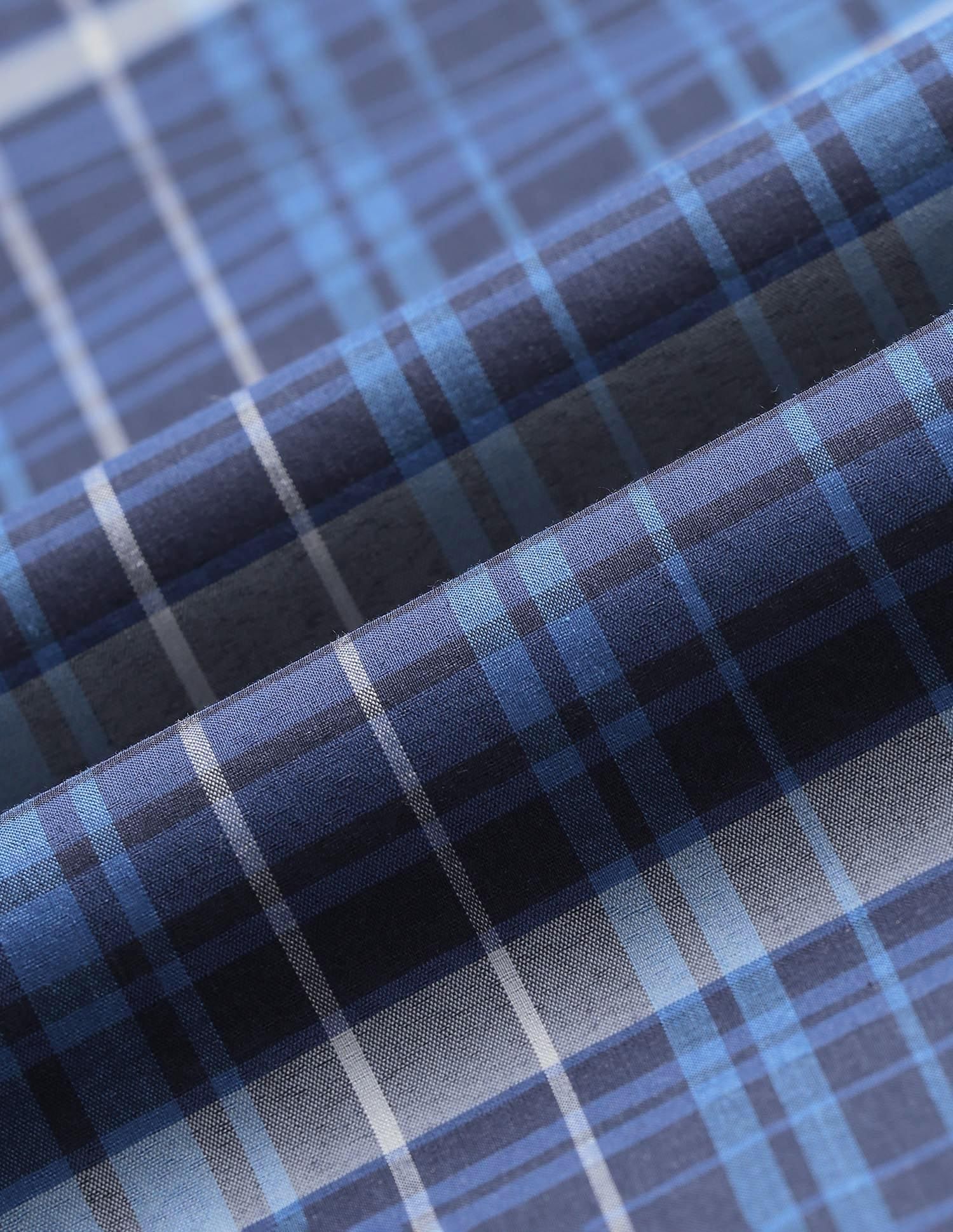 City Chronicles Modern Slim Fit Tartan Checked Shirt