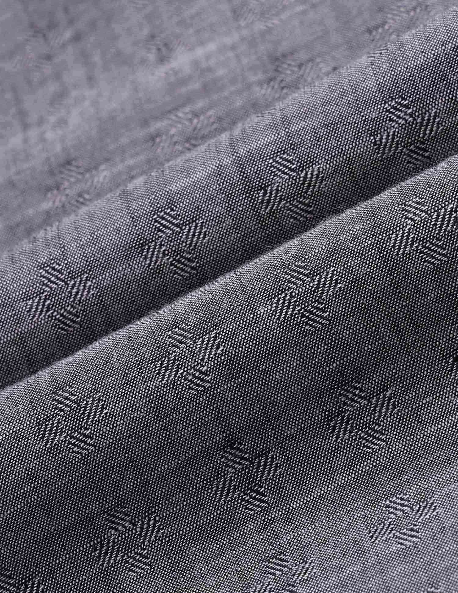 Corporate Ready Modern Slim Fit Self-Design Shirt