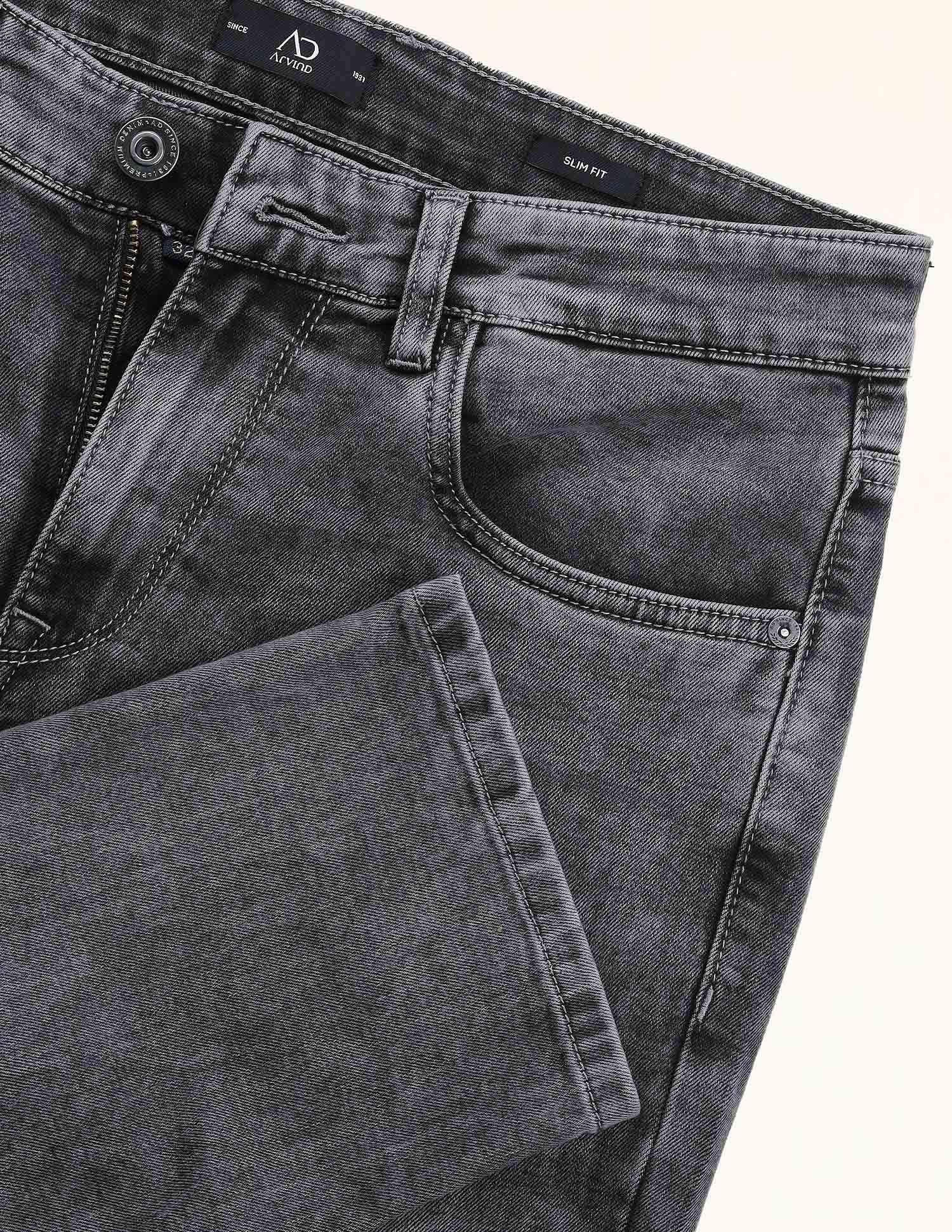 Easy-on slim Fit Mid Rise Jeans