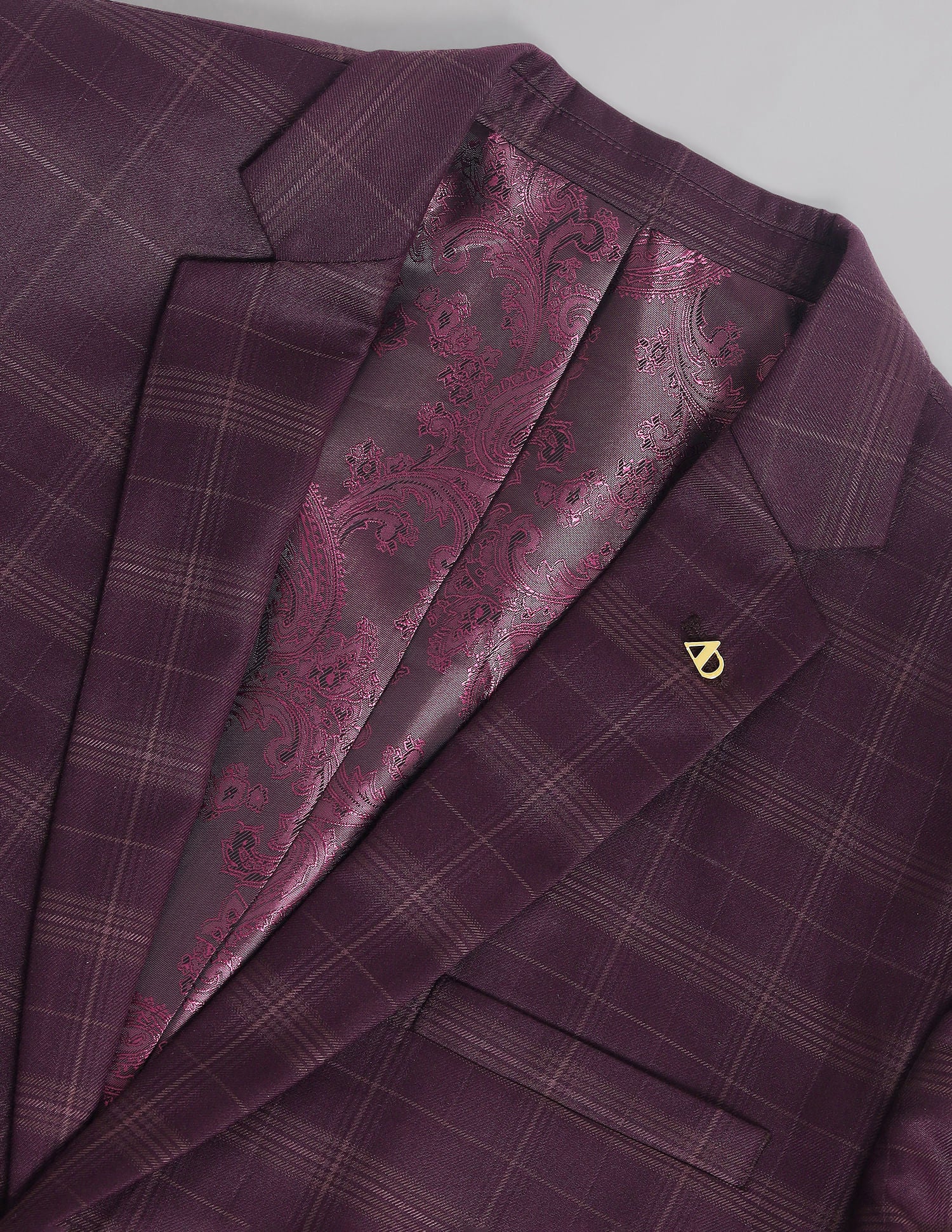 Corporate Core Single-Breasted Checked Blazer