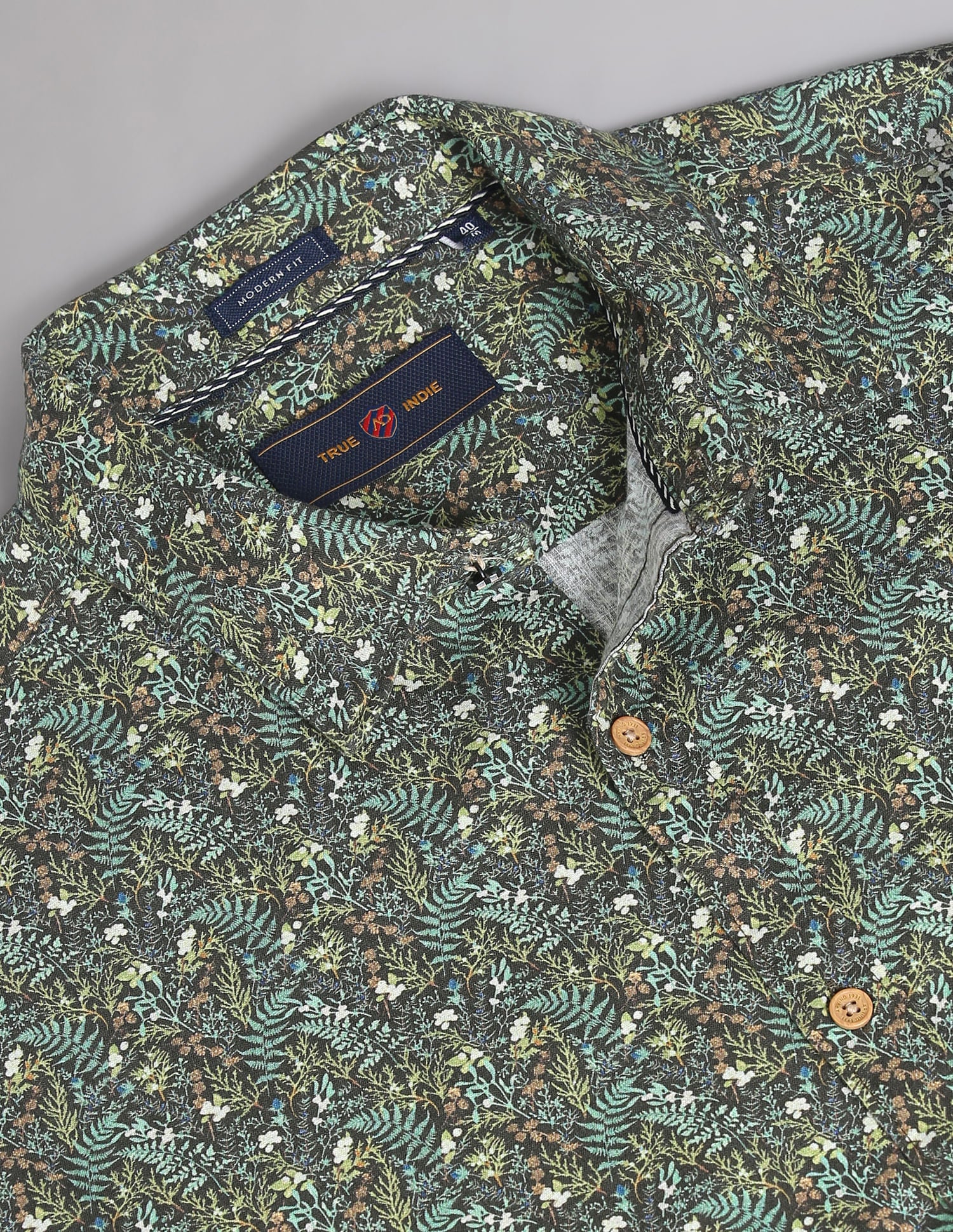 Island Classic Tropical Print Cotton Shirt