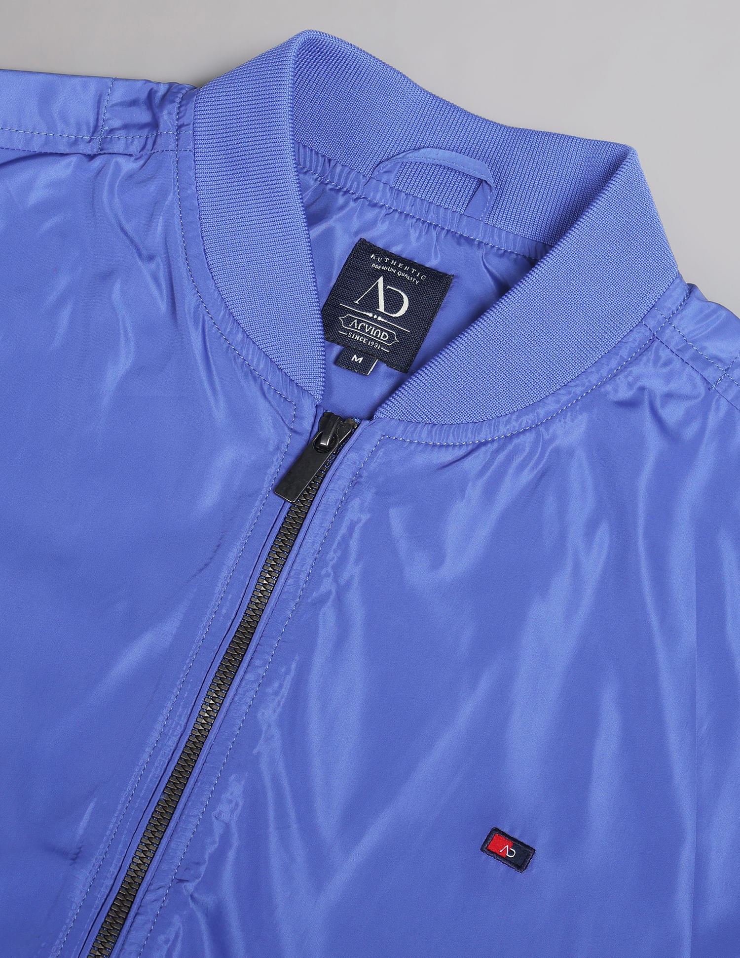 Travel Friendly Solid Foldable Bomber Jacket