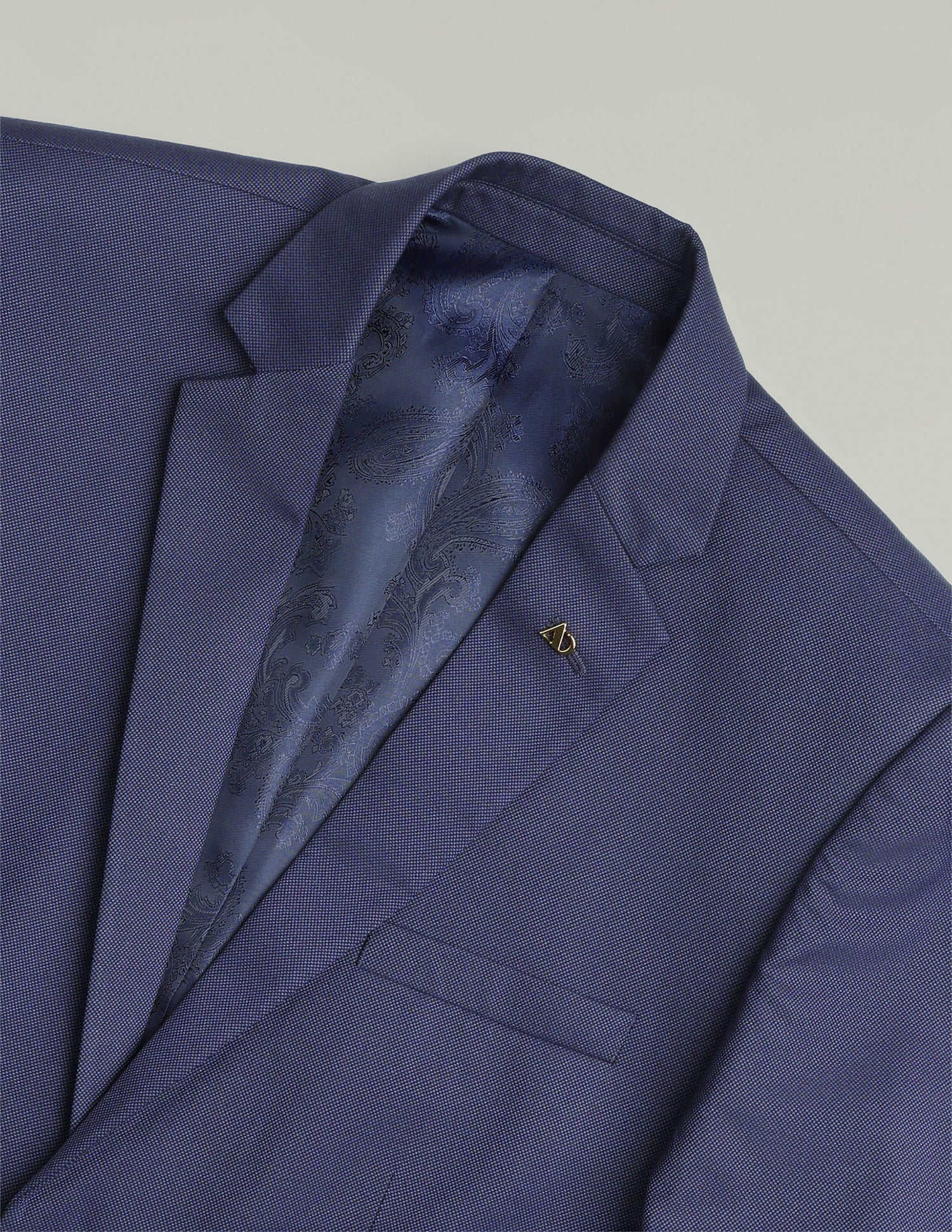 Boardroom Essential Solid Regular Fit Dobby Weave Suit