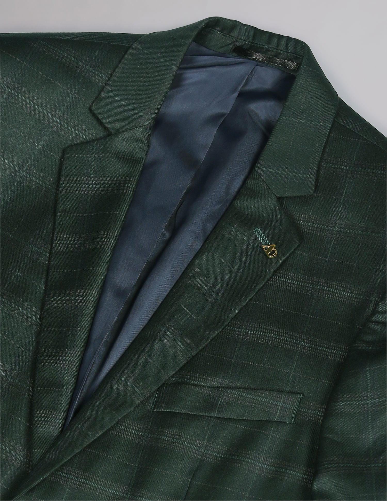 Tartan Check Twill Blazer