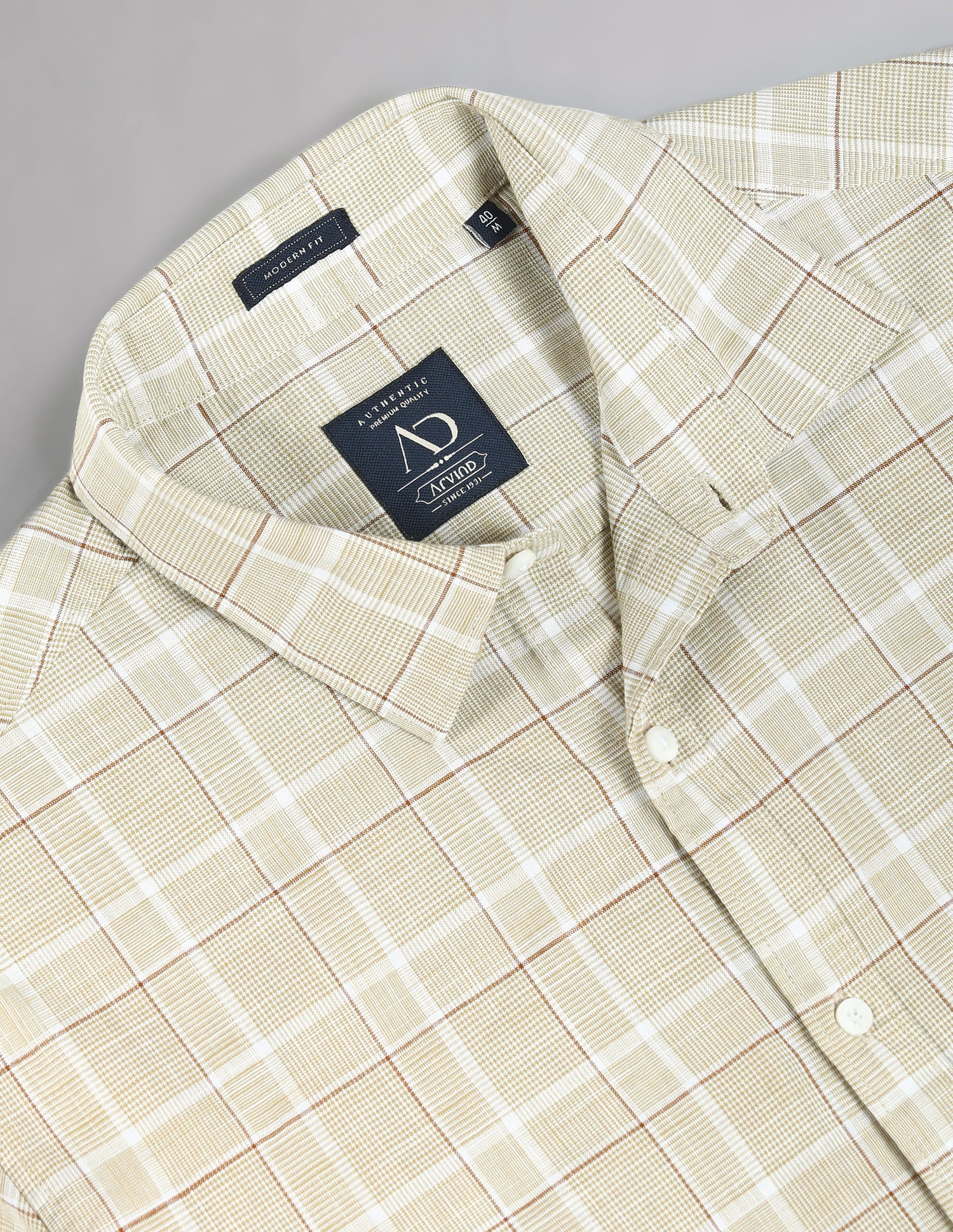 Tartan Check Pure Cotton Summer Shirt