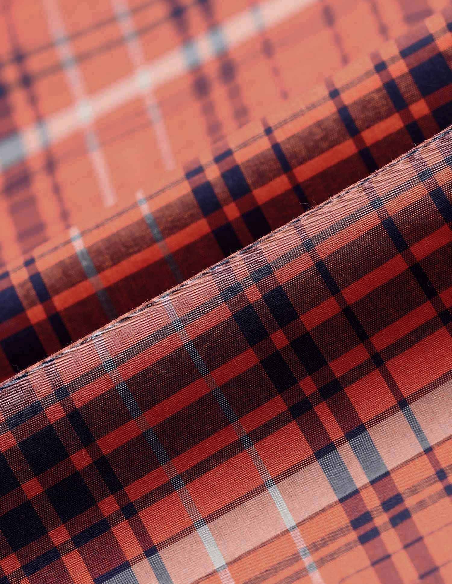 City Chronicles Modern Slim Fit Tartan Checked Shirt