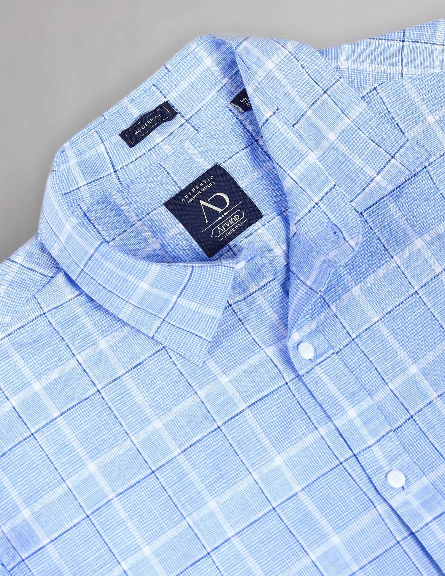 Tartan Check Pure Cotton Summer Shirt