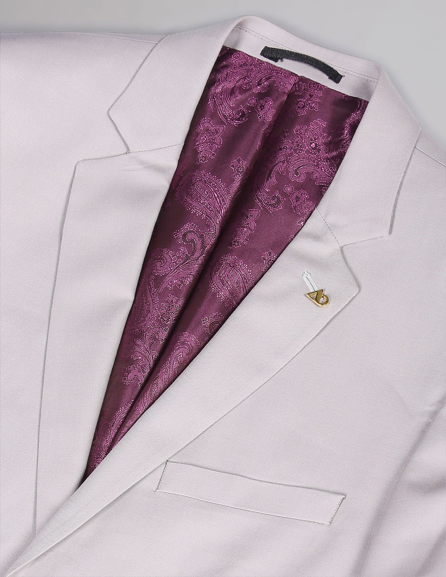 Solid Twill Tailored Fit Blazer