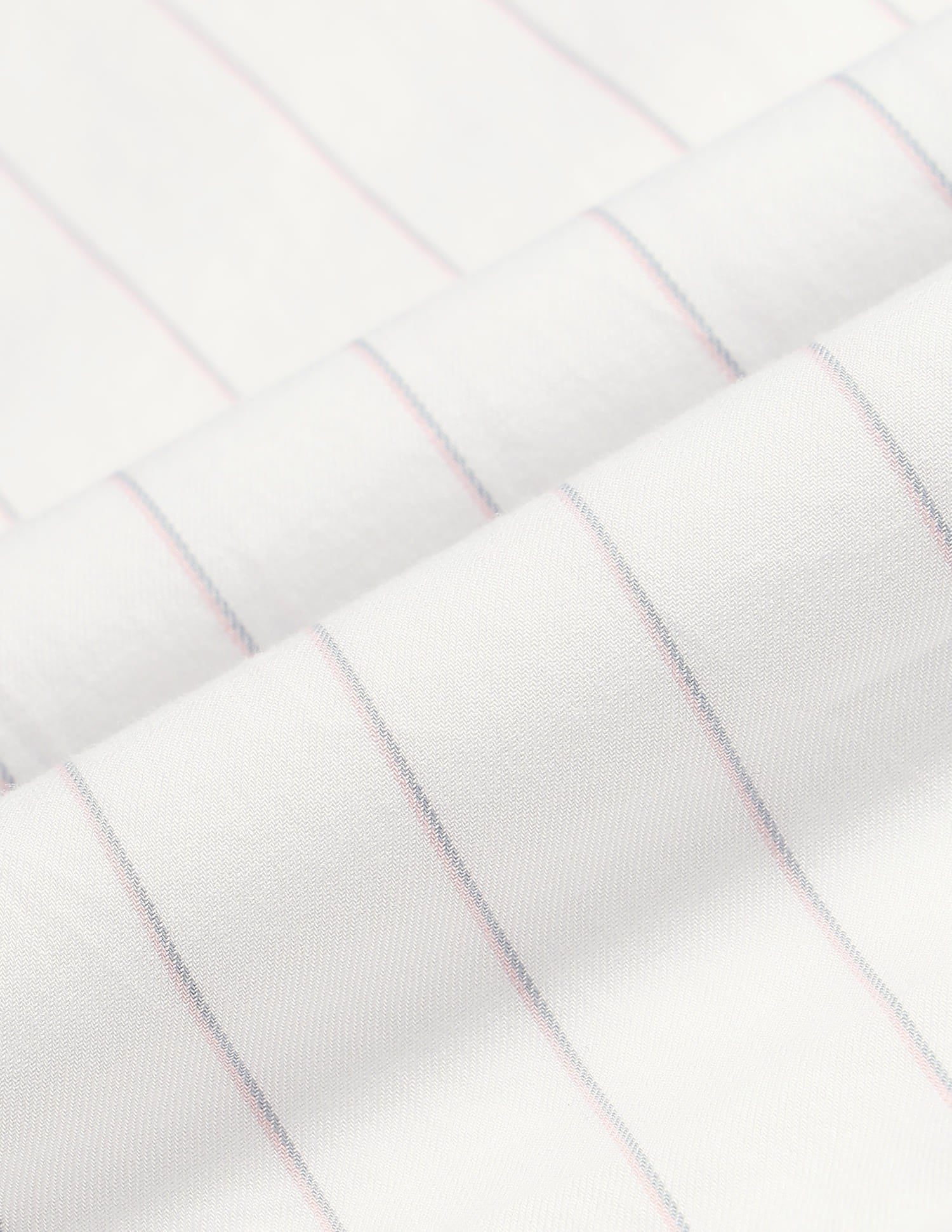 Vertical Striped Twill Slim Fit Shirt