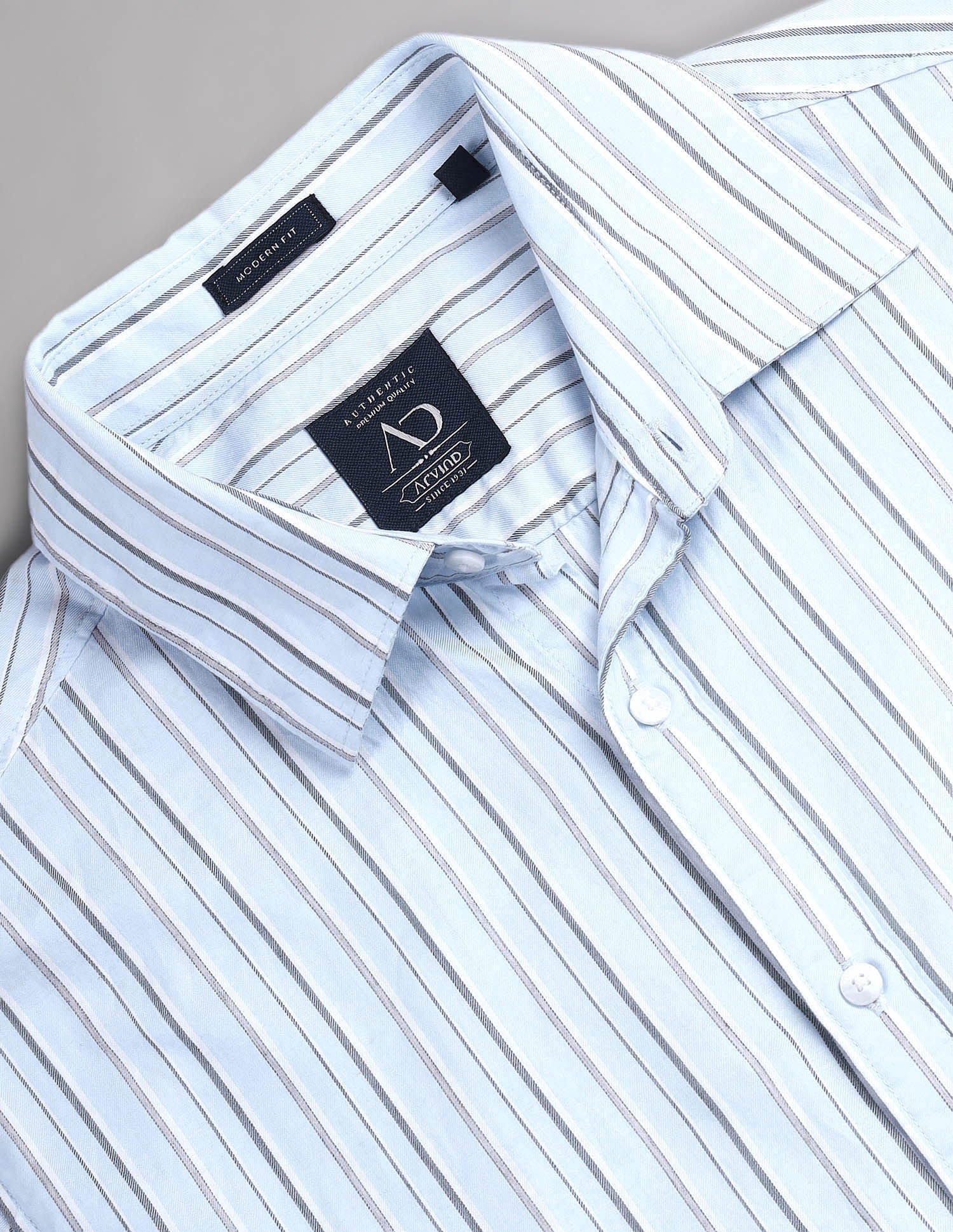 Urban Adventure Vertical Striped Cotton Shirt