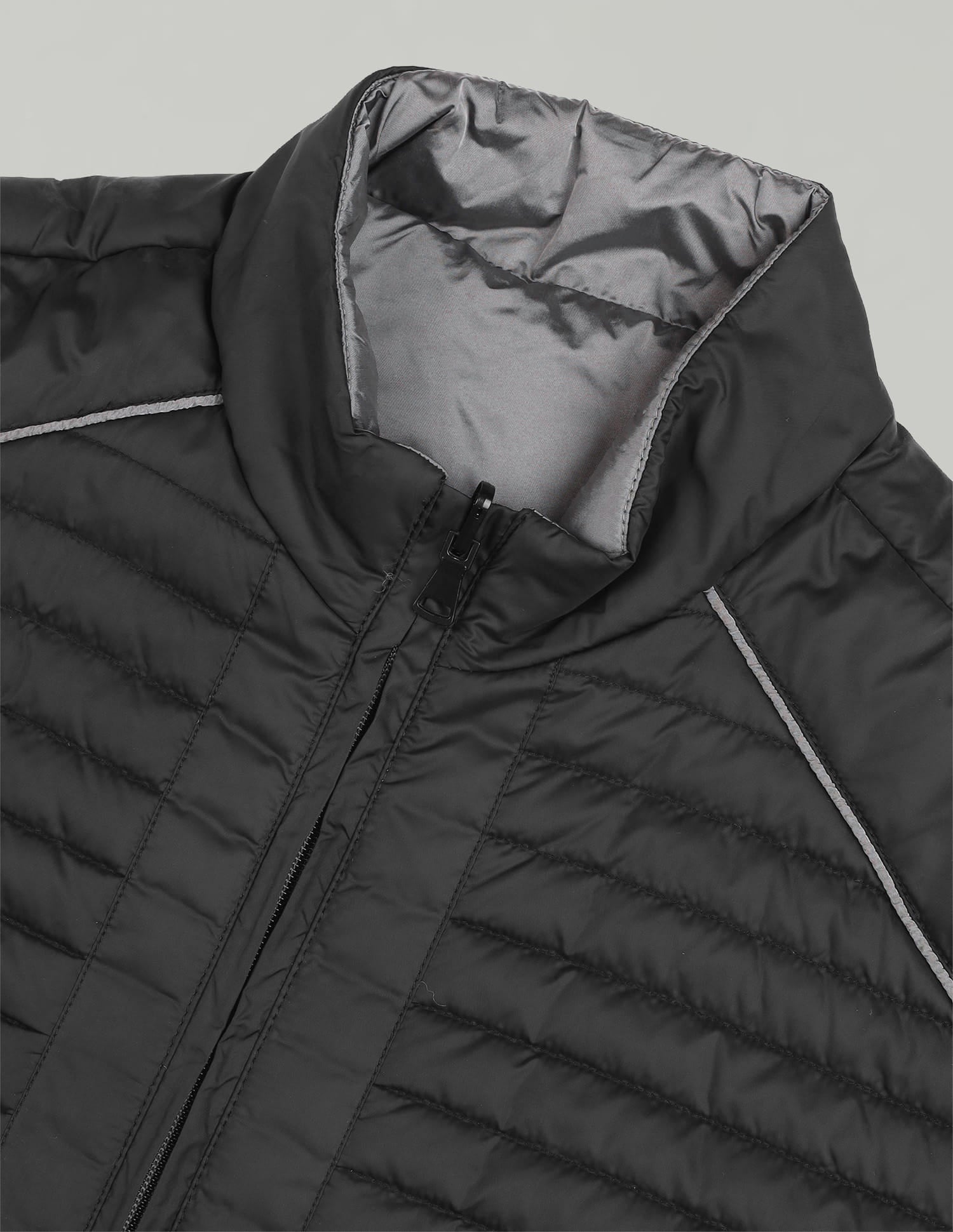 Solid Regular Fit Puffer Jacket