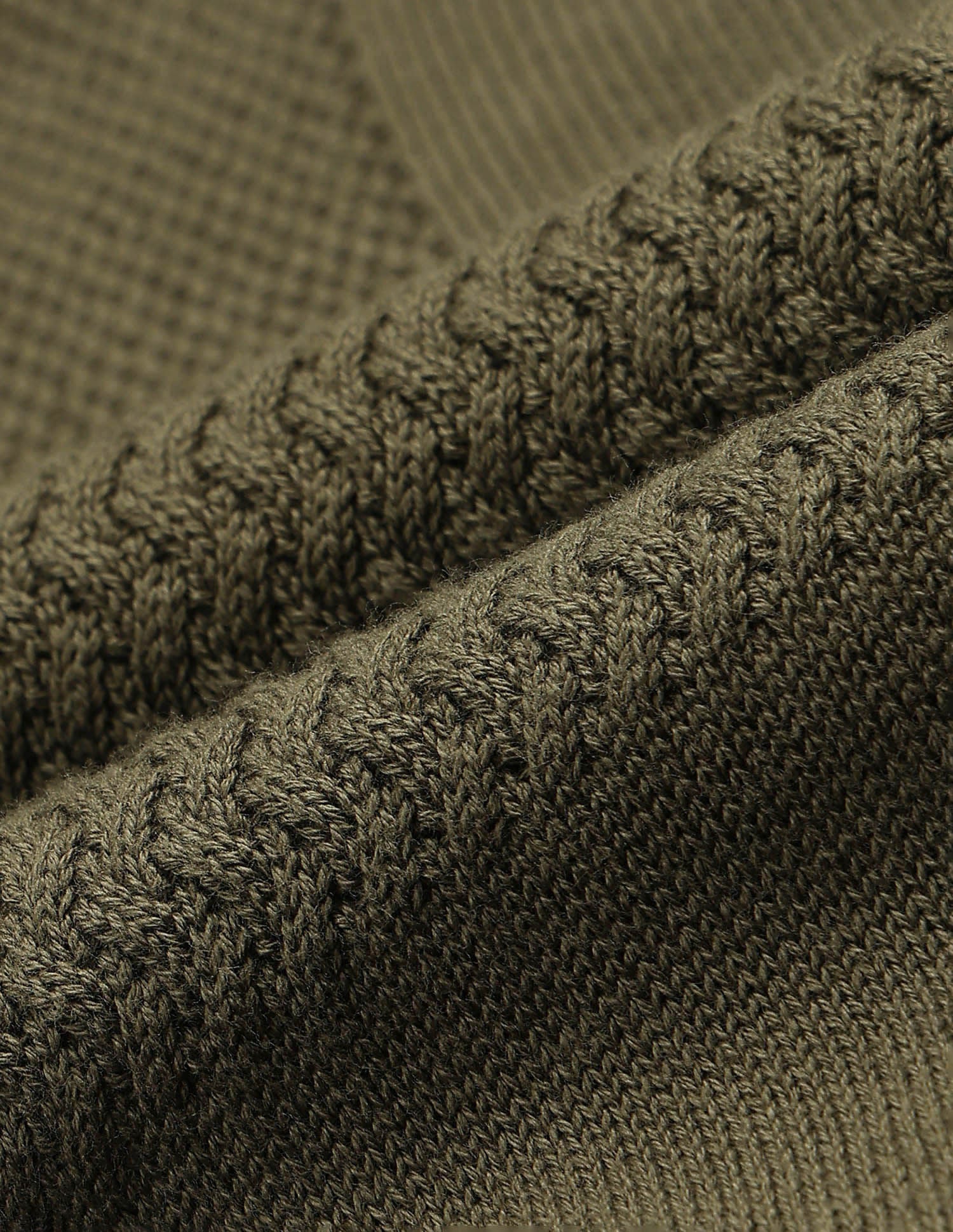 Styled-Edged Modern Slim Fit Textured Sweater