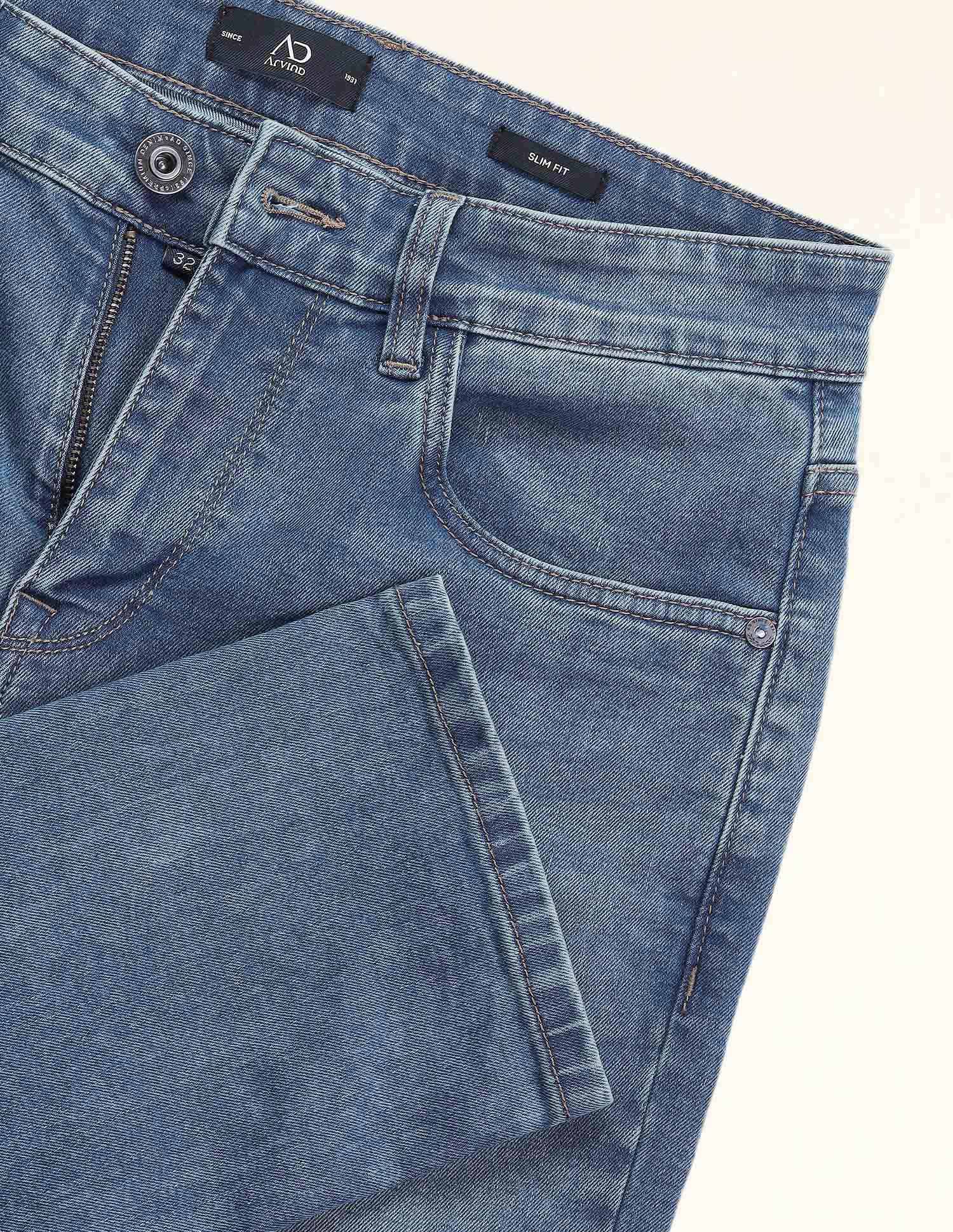 Easy-on slim Fit Mid Rise Jeans