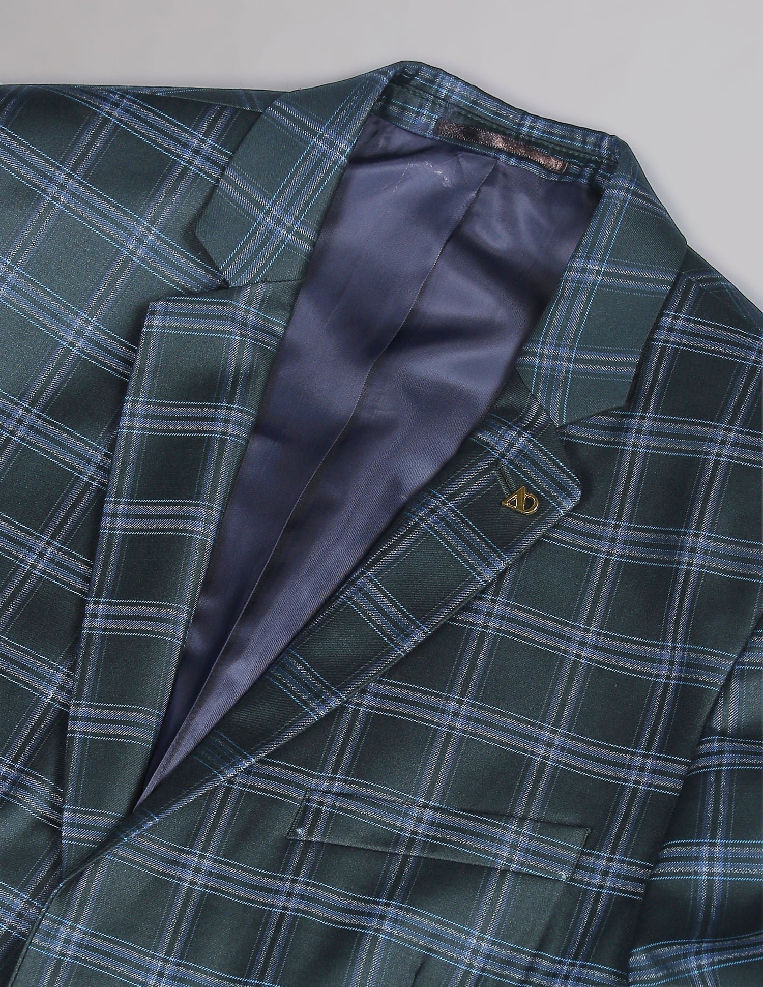Tartan Check Twill Blazer