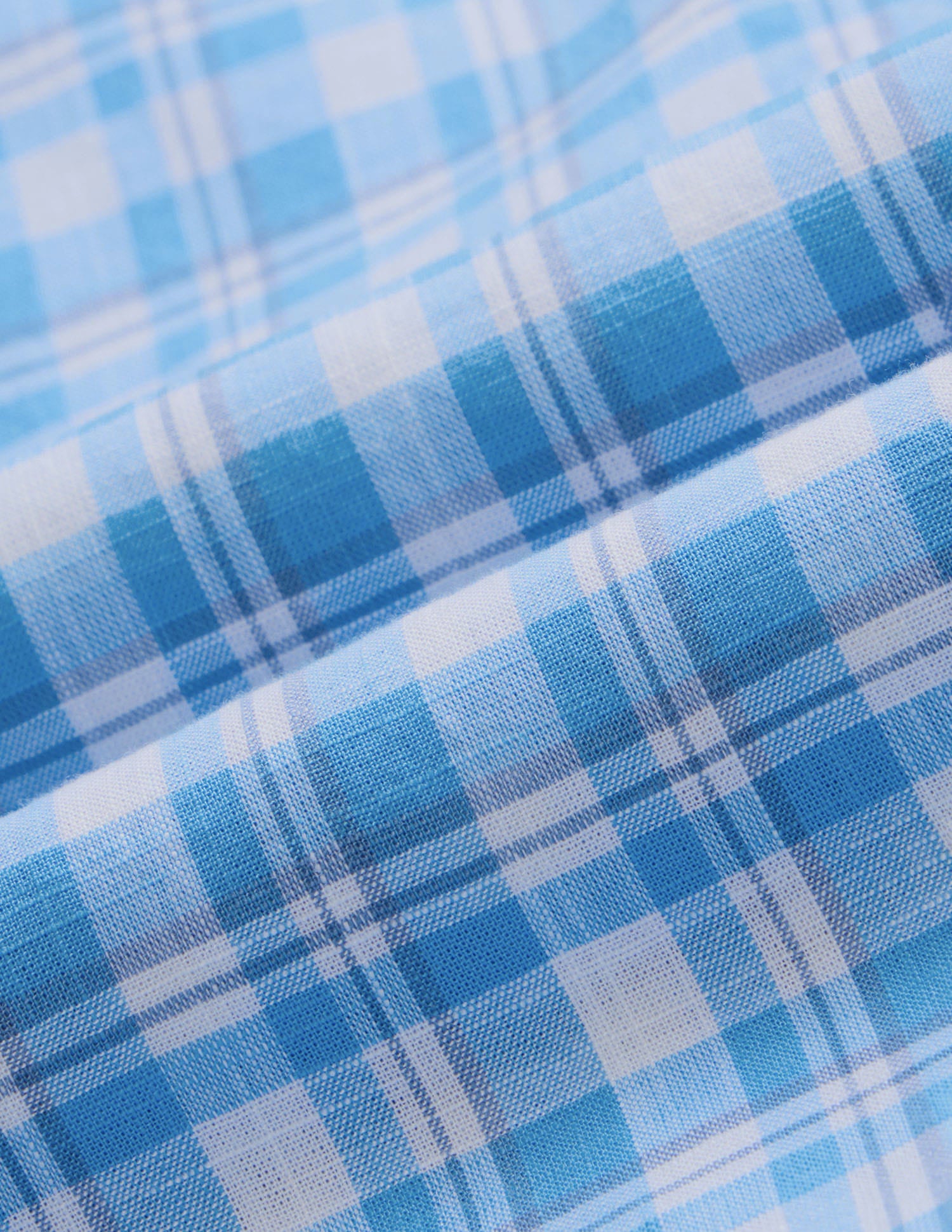 Blue Plaid Checked Regular Fit Shirt