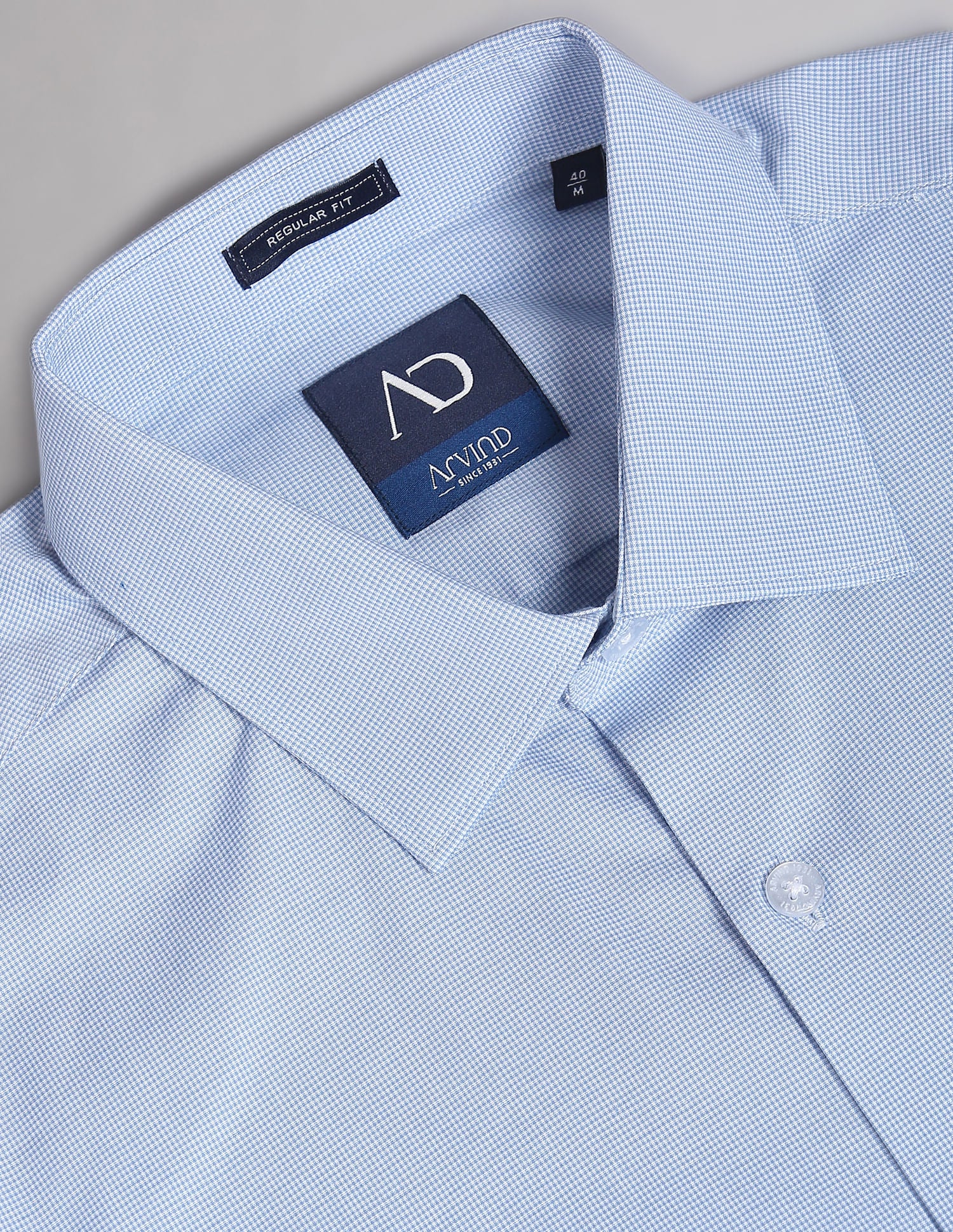 Vogue Micro Check Everlast Press Dobby Formal Shirt
