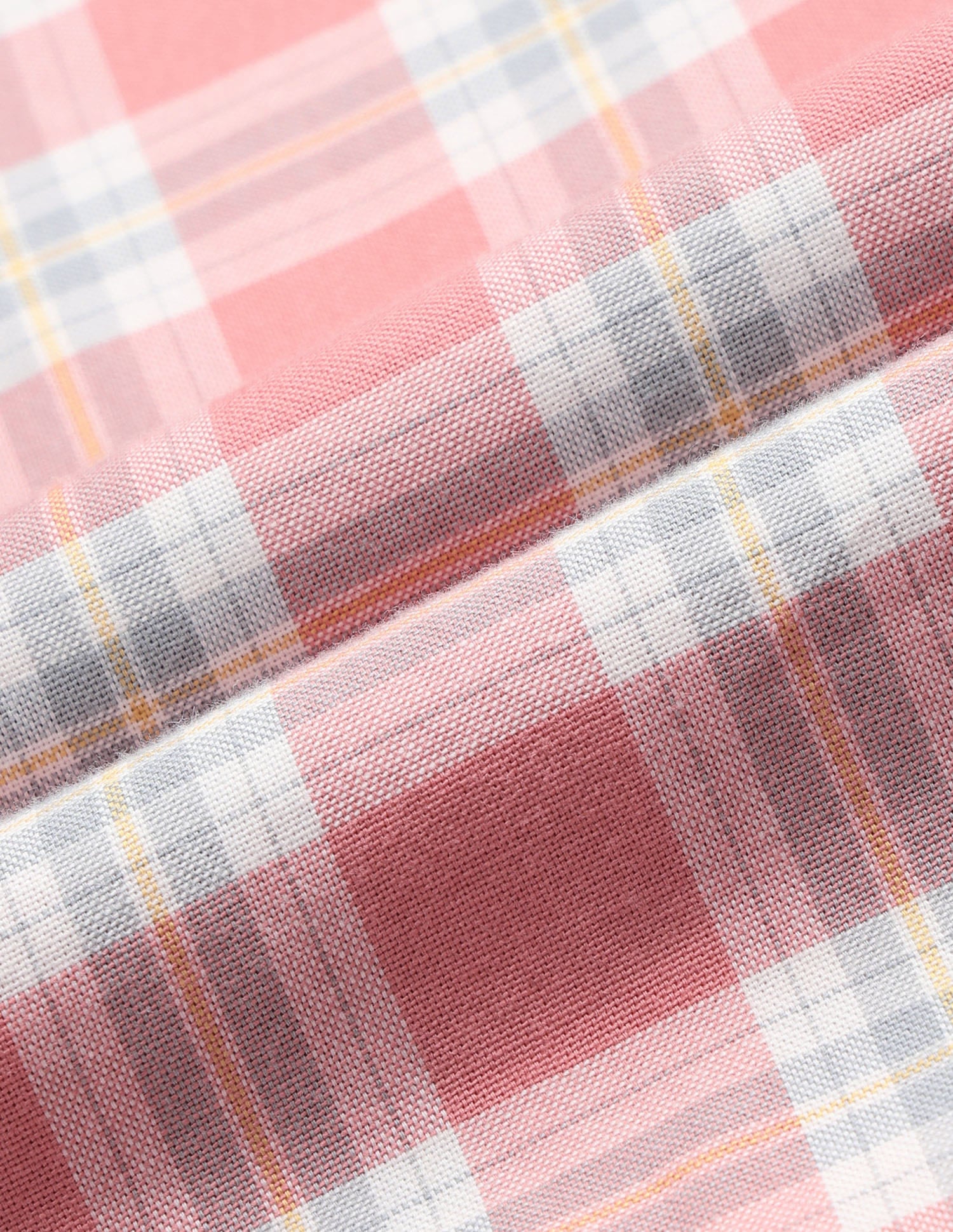 Plaid Checked Slim Fit Oxford Shirt