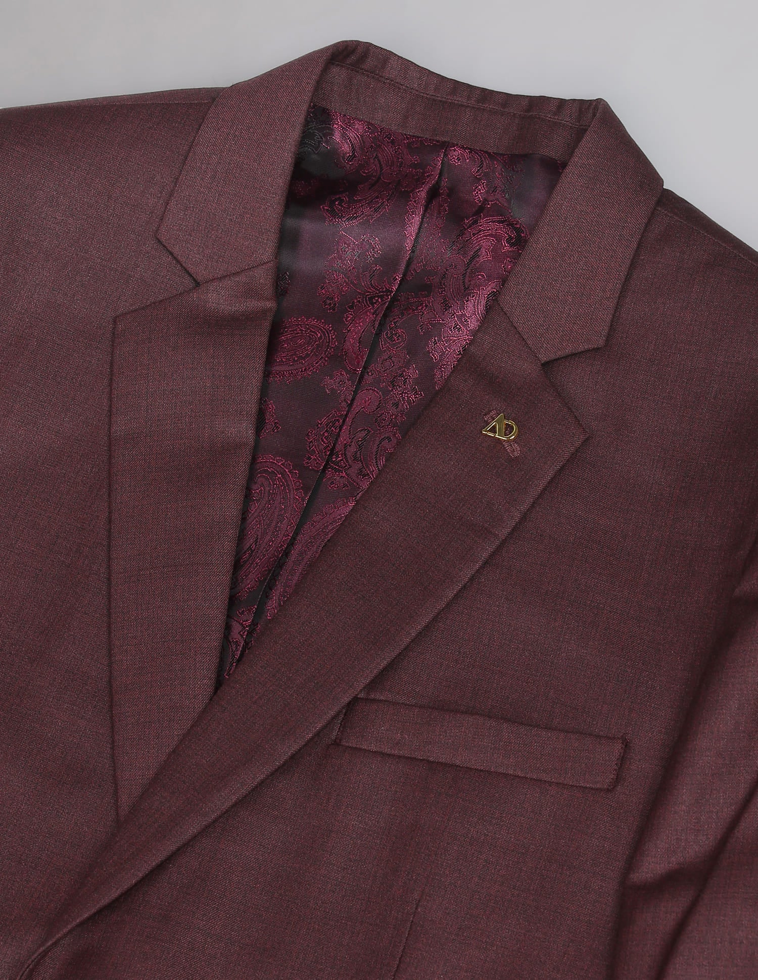 Twill Weave Heathered Formal Blazer