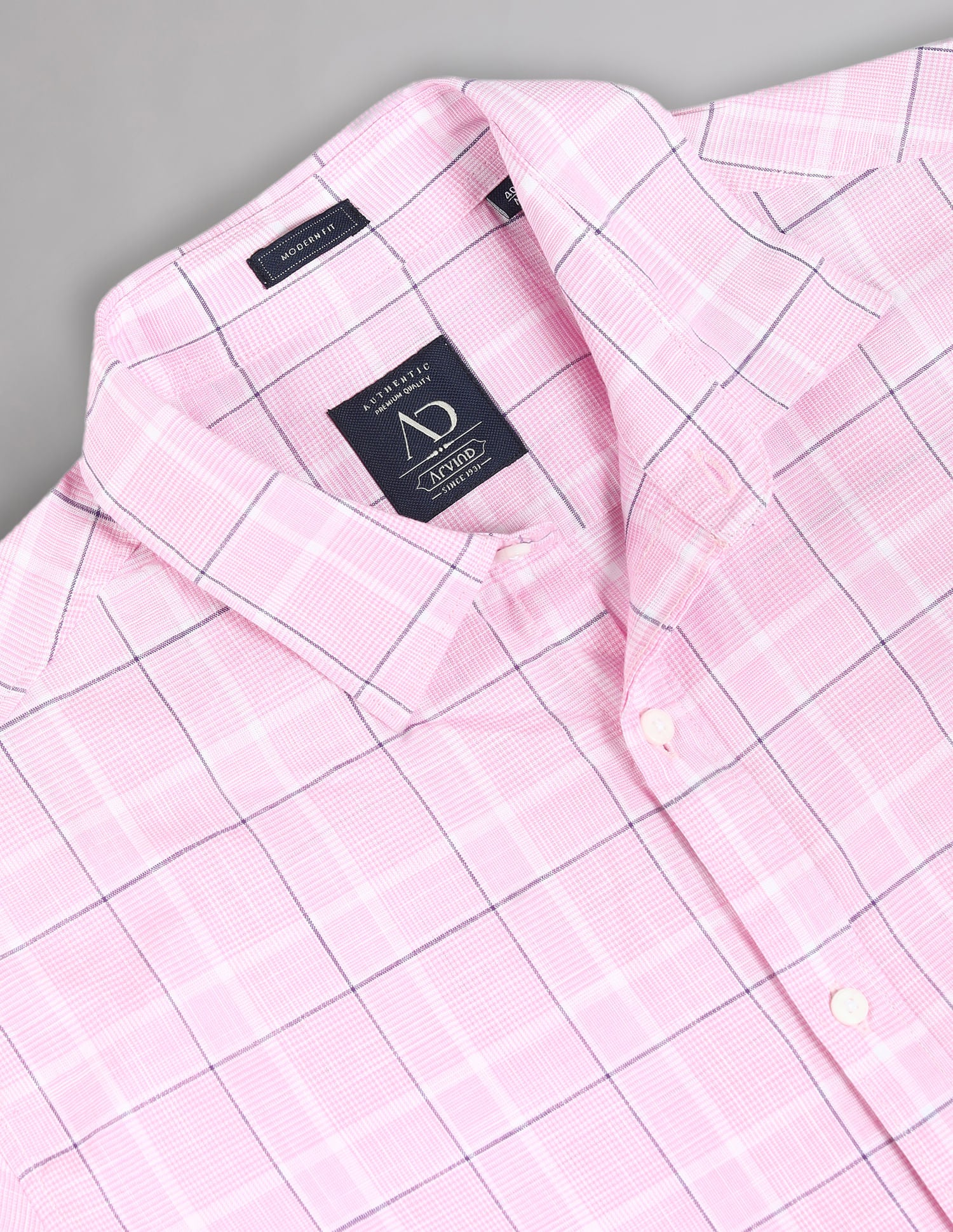 Tartan Check Pure Cotton Summer Shirt