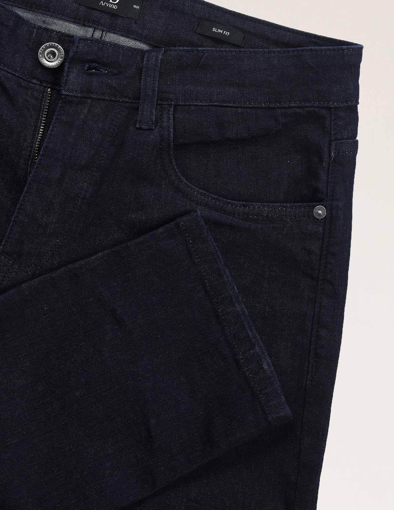 Easy-on slim Fit Mid Rise Jeans