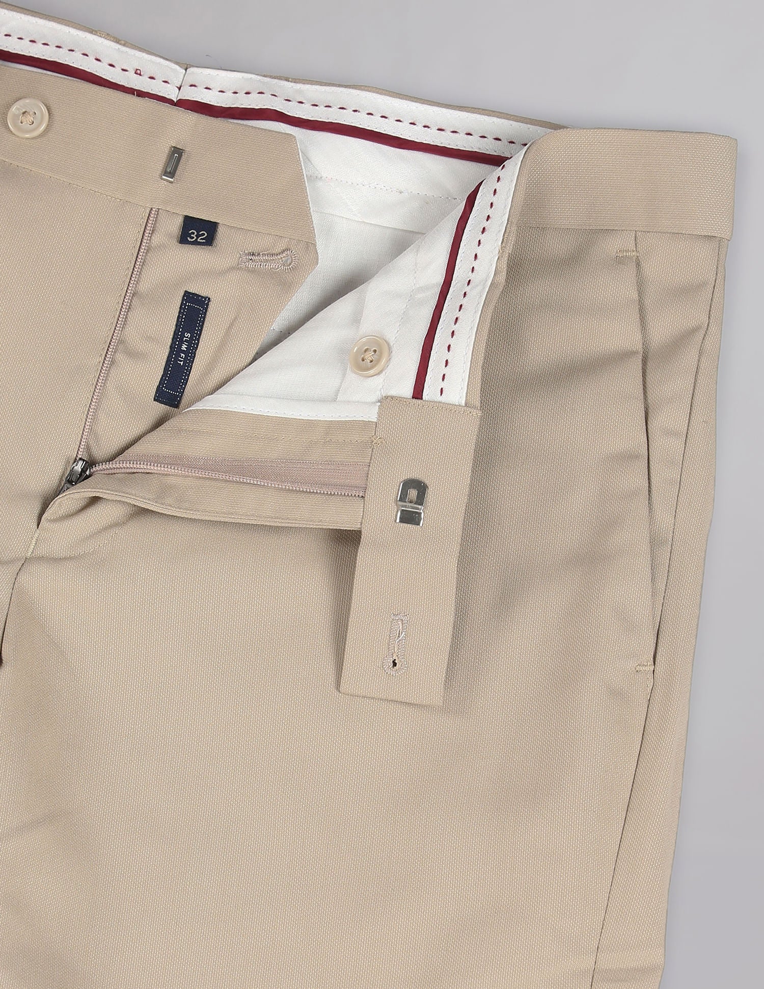 Classic Slim Fit Dobby Formal Trousers