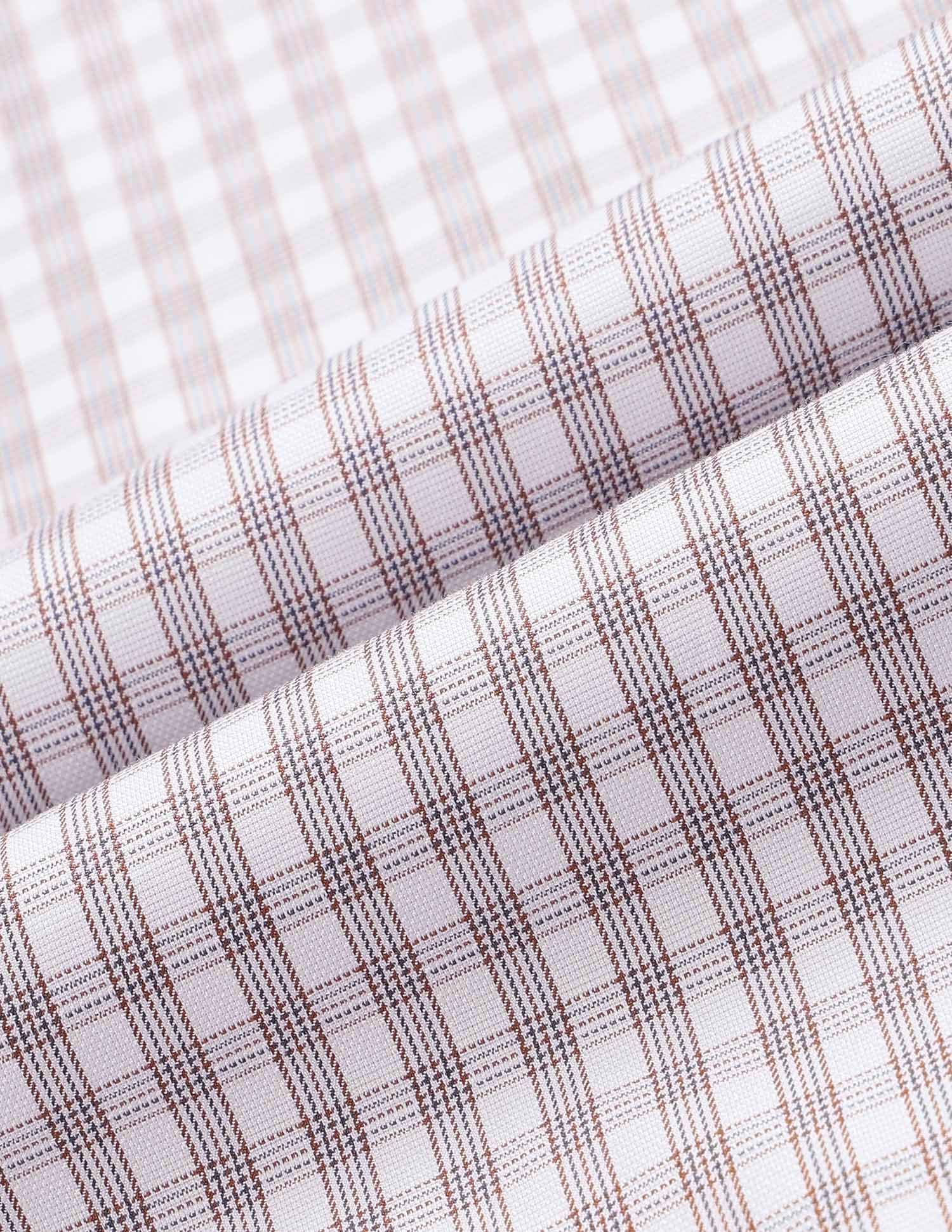 Old-School Regular Fit Grid Tattersall Checked Shirt