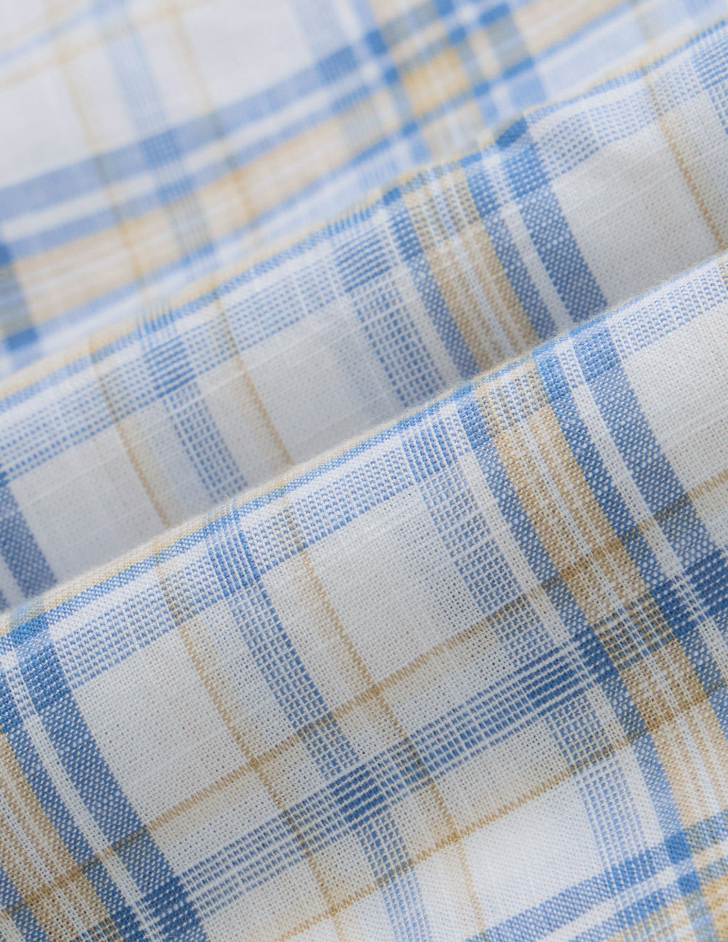 Blue Tartan Checked Modern Slim Fit Shirt