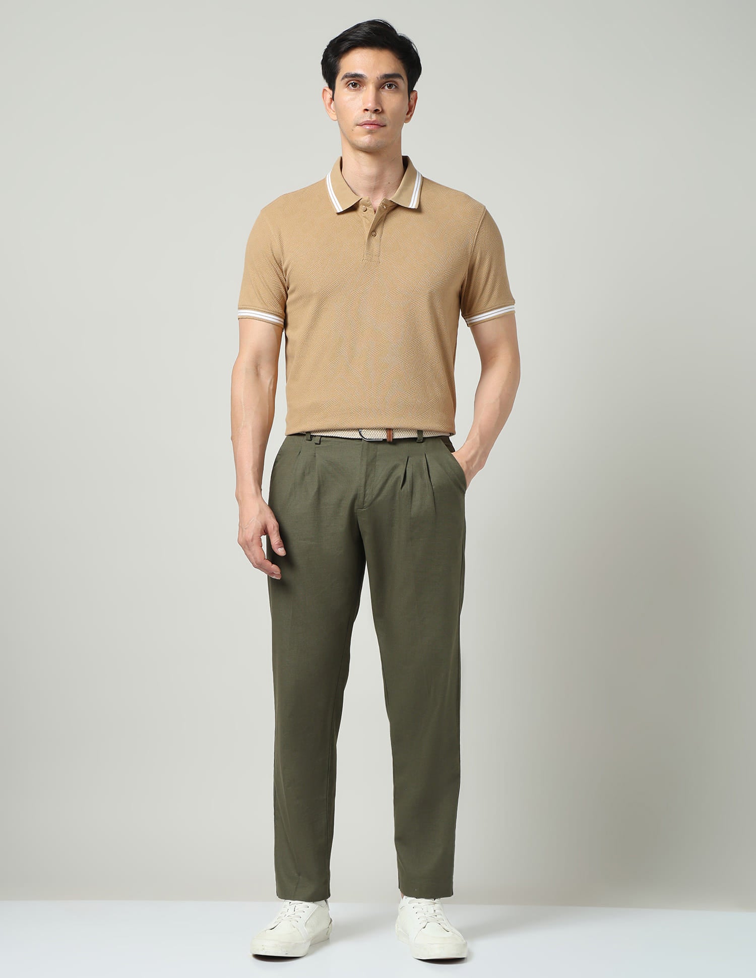 City Drift Textured Slim Fit Polo Shirt