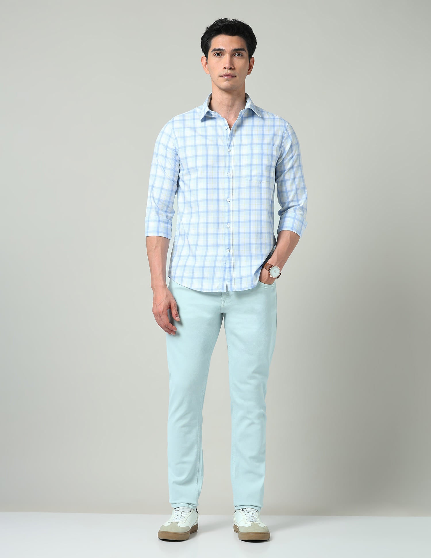 Wardrobe Essential Tartan Checked Slim Fit Shirt