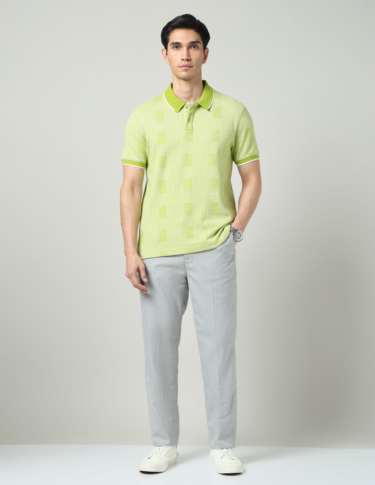 City Drift Textured Slim Fit Polo Shirt