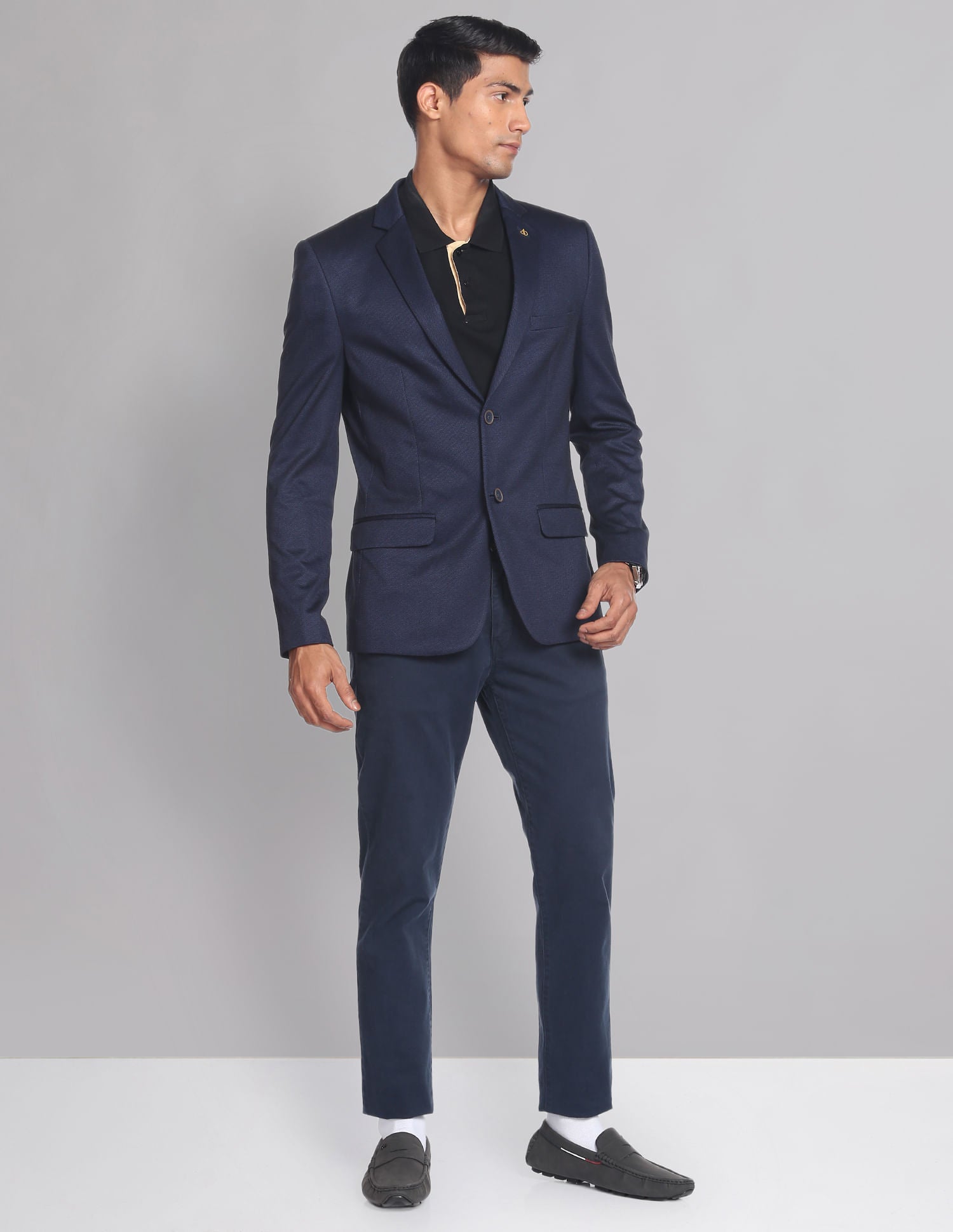 Style Essential Slim Fit Patterned Blazer