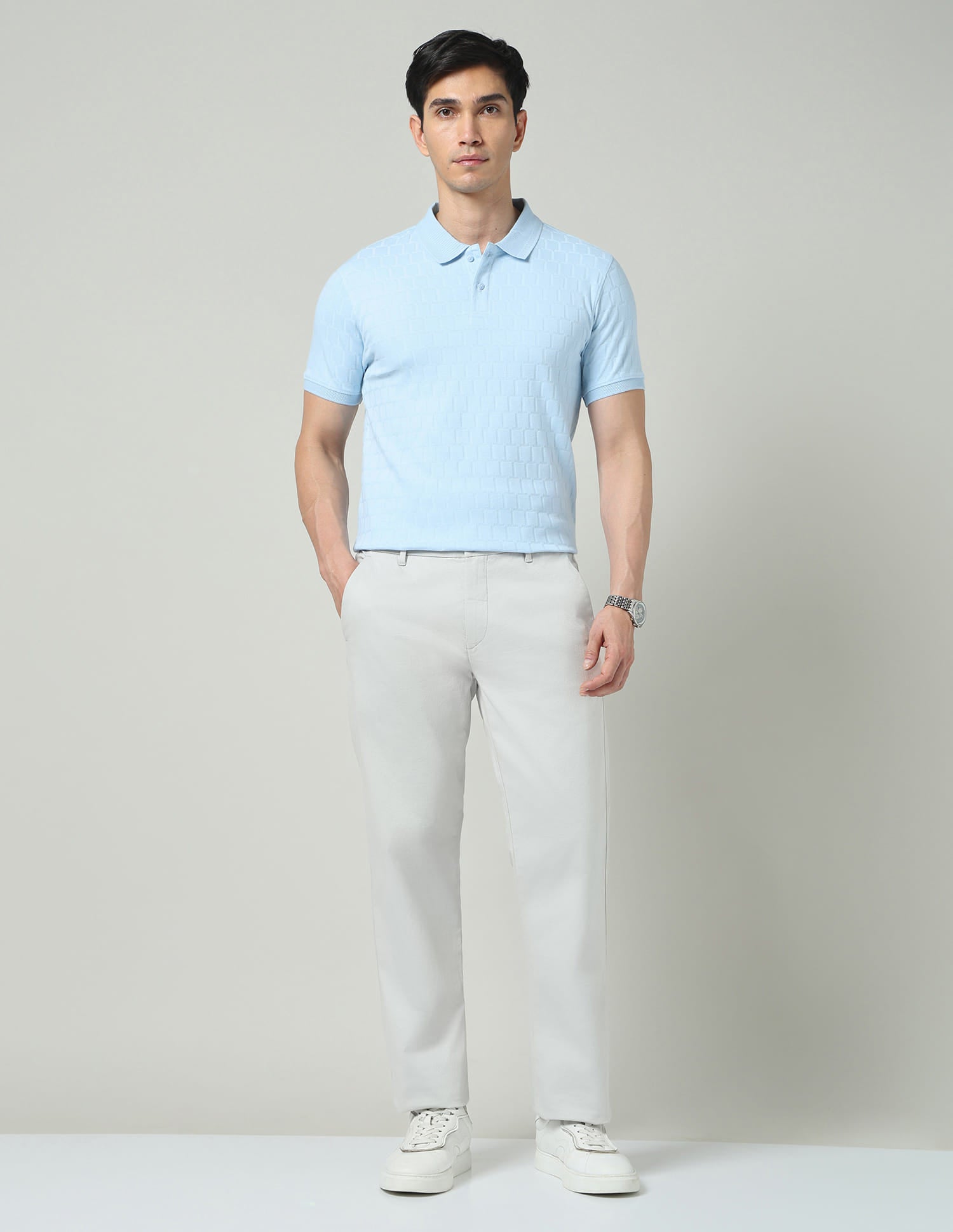 City Drift Textured Slim Fit Polo Shirt
