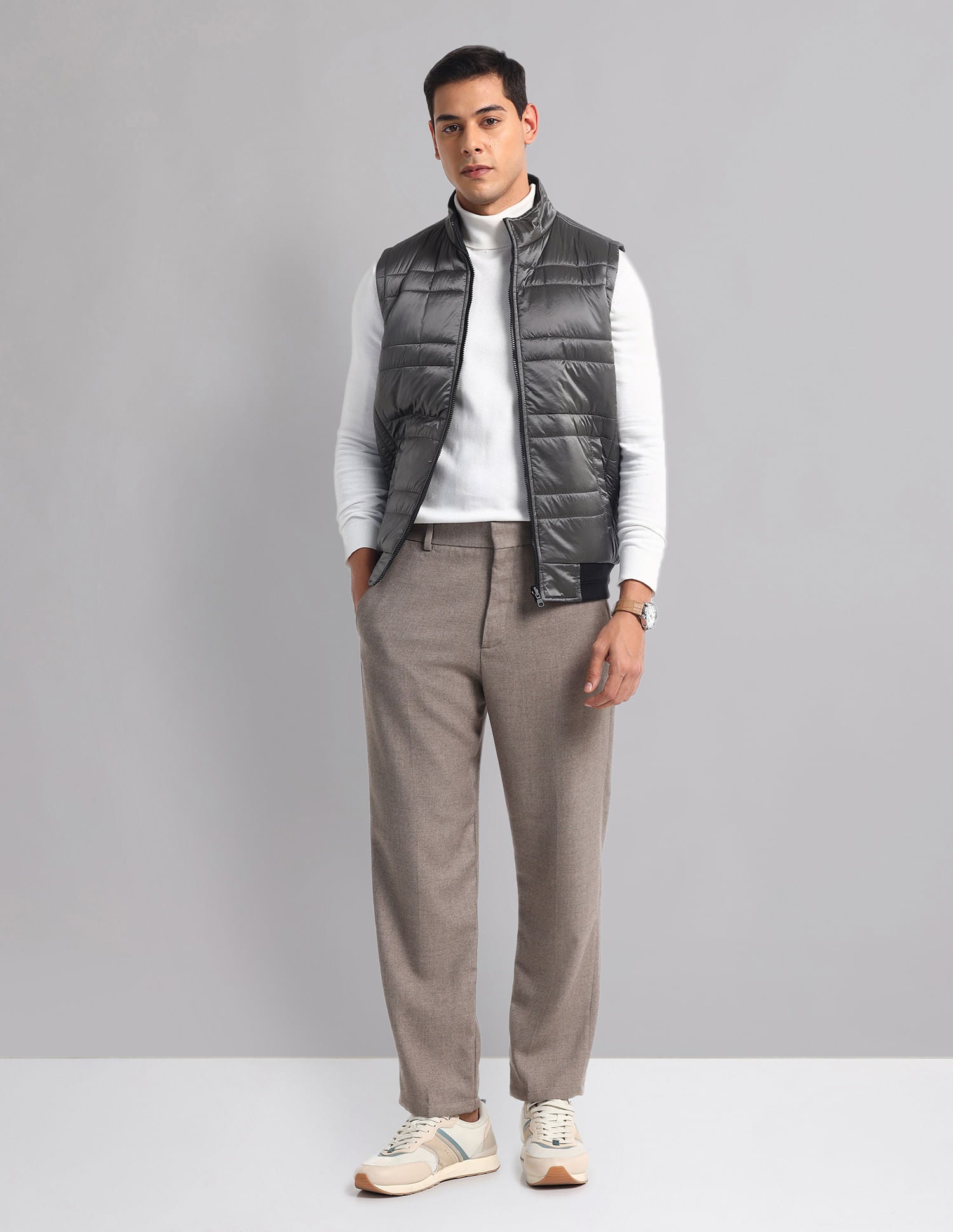 Sleeveless Quilt Reversible Jacket