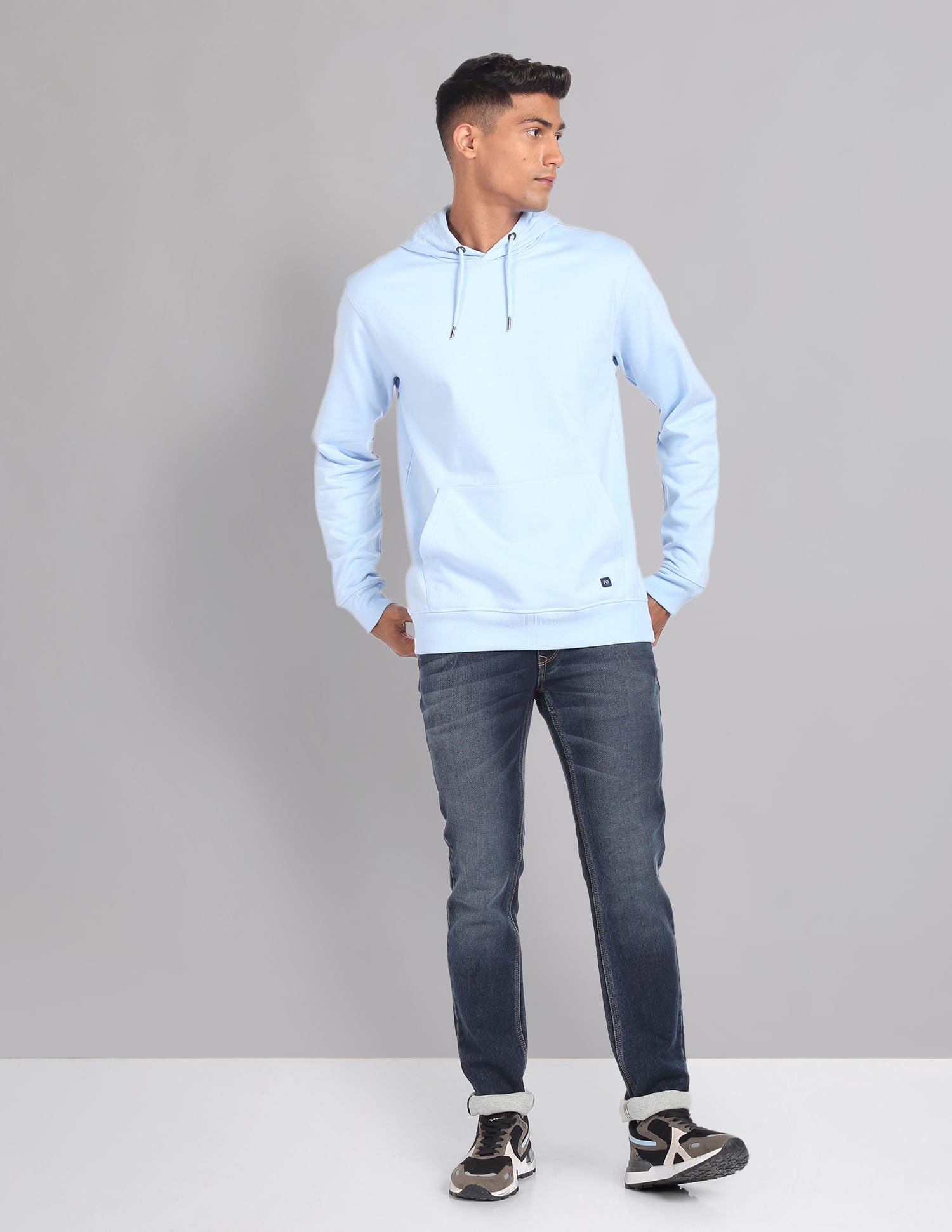 All Day Adventure Embroidered Moistex Hooded Sweatshirt