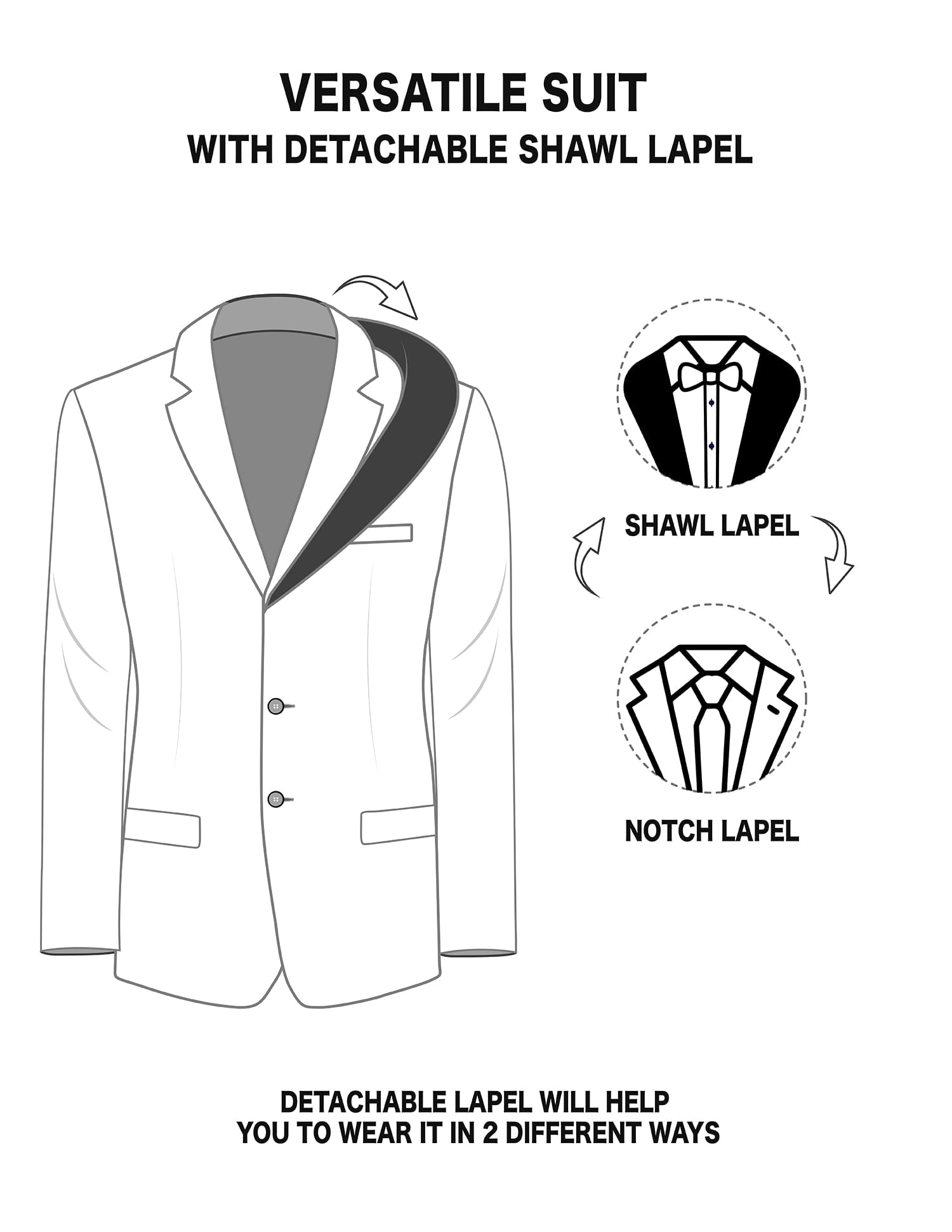 Old-School Tailored Regular Fit Solid Three Piece Suit