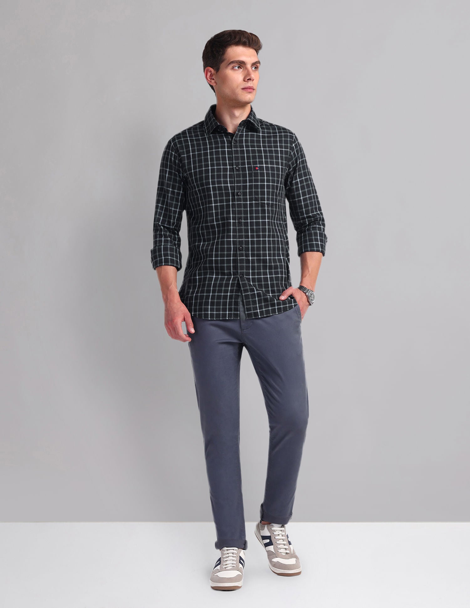 Everyday Staple Graph Check Cotton Shirt