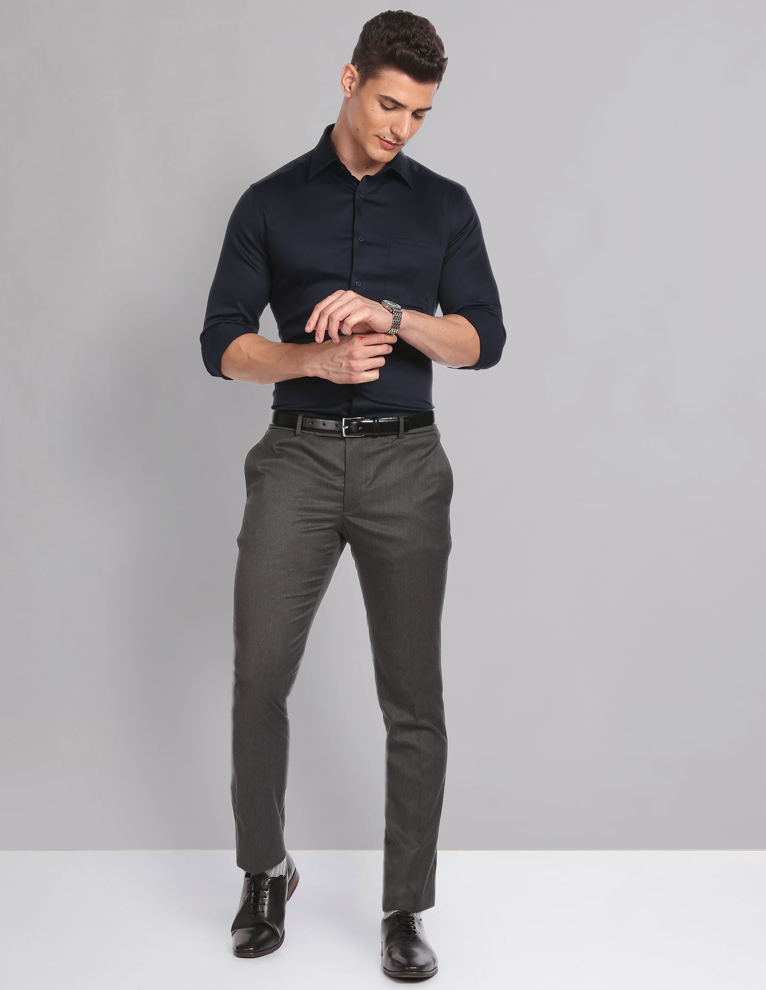 Office essential Solid Twill Formal Shirt