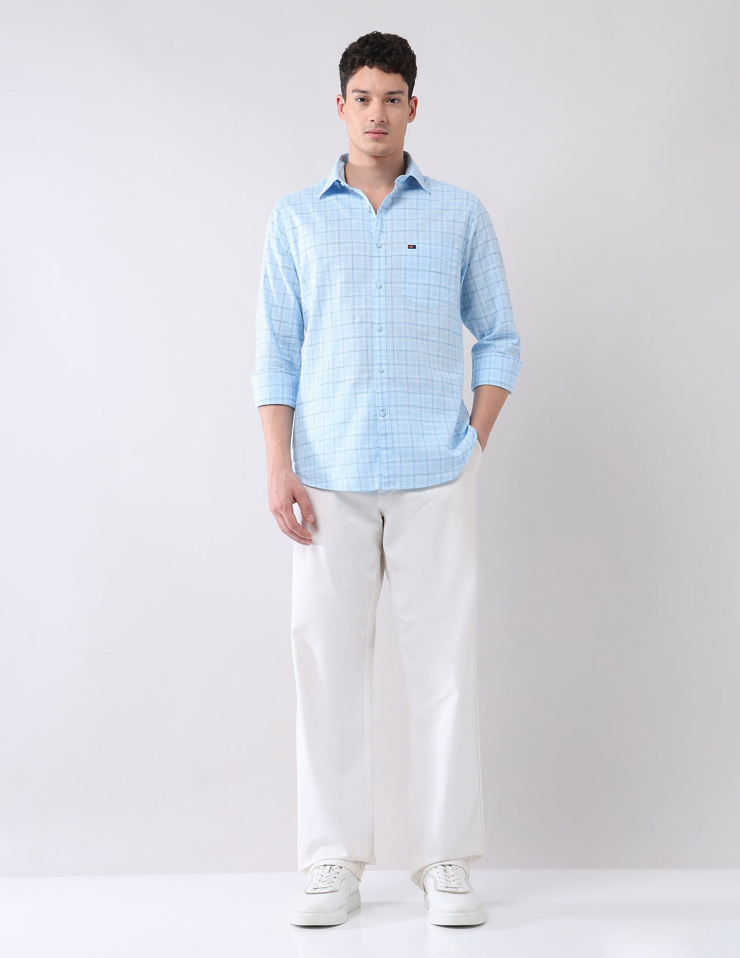 City Chronicles Modern Slim Fit Tartan Checked Shirt