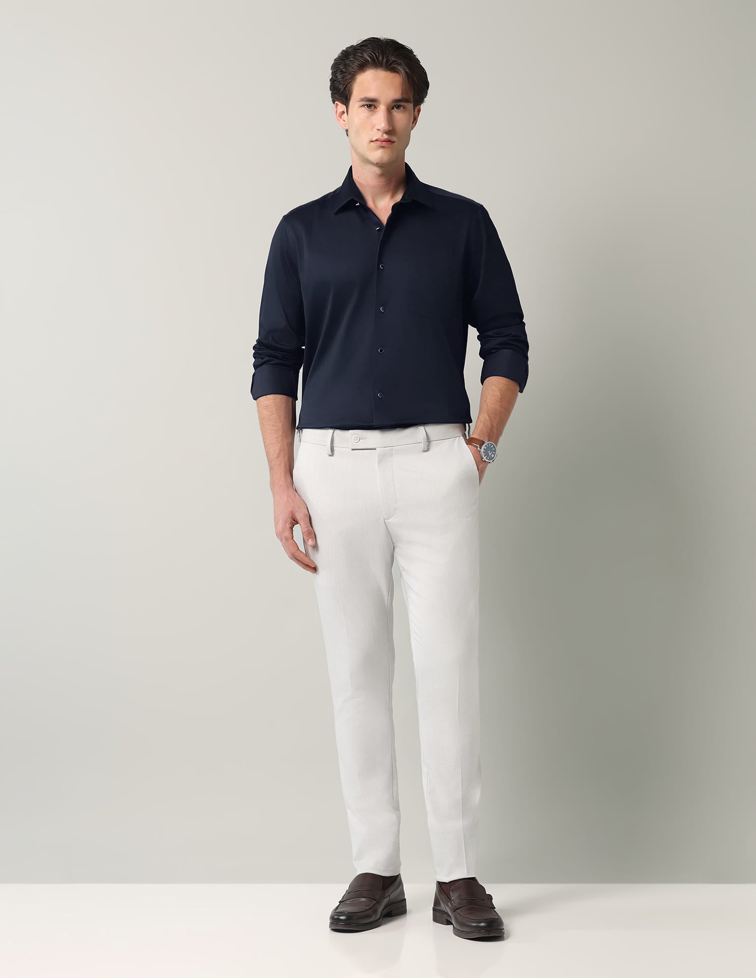 Solid Slim Fit Shirt