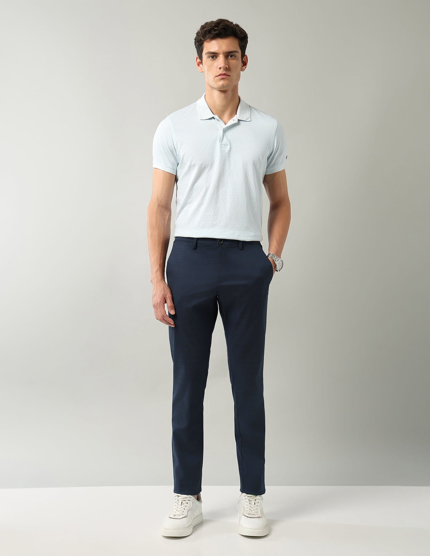 City Cut Modern Slim Fit Textured Chinos
