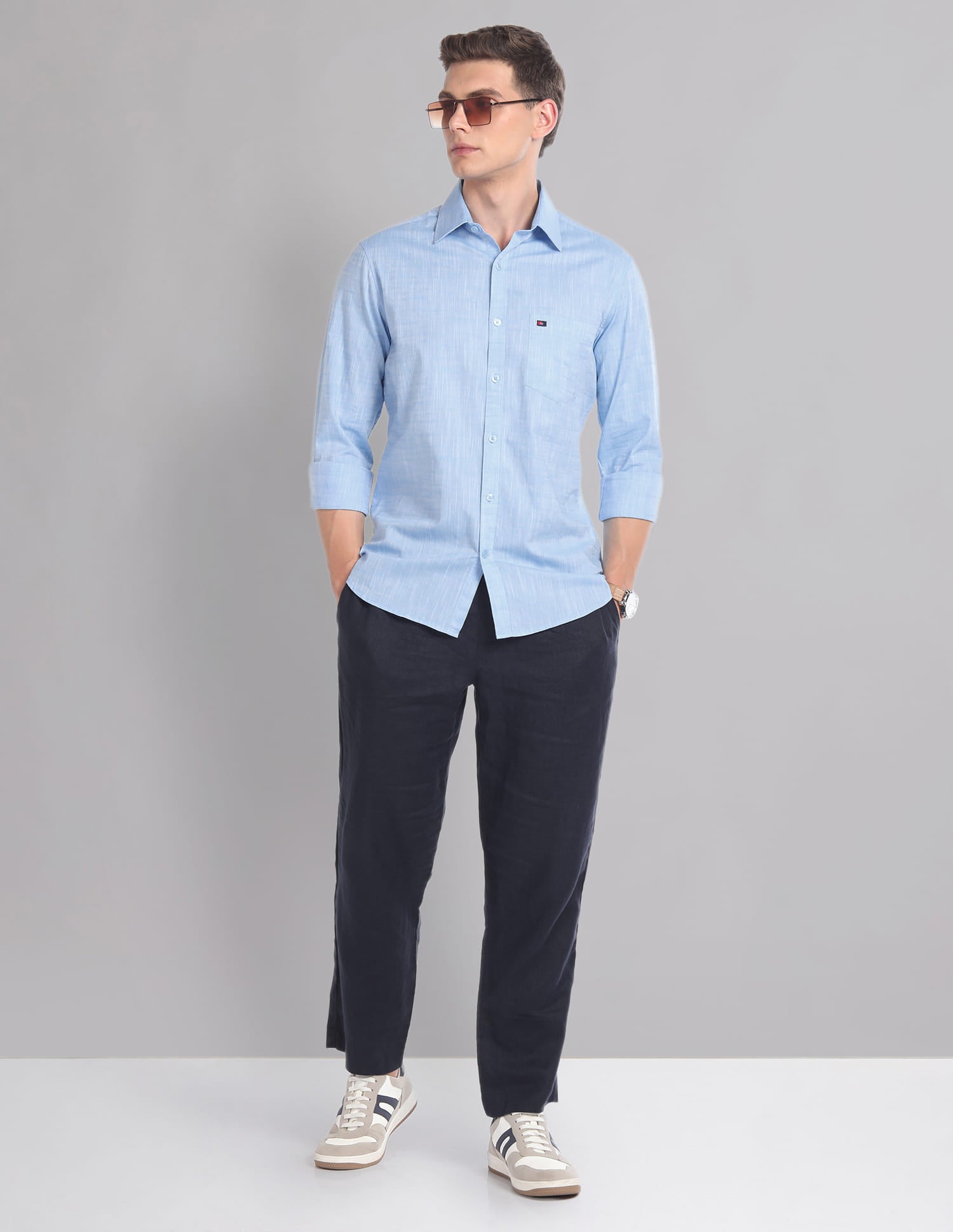 Patterned Slim Fit Summer Shirt