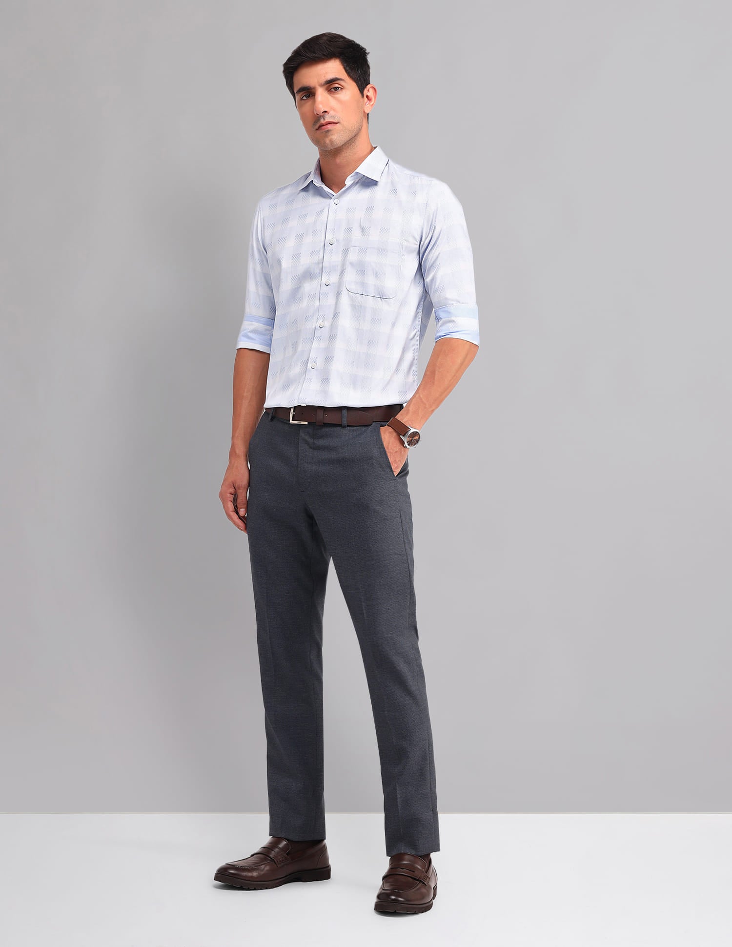 Everyday Essential Regular Fit Gingham Checked Shirt