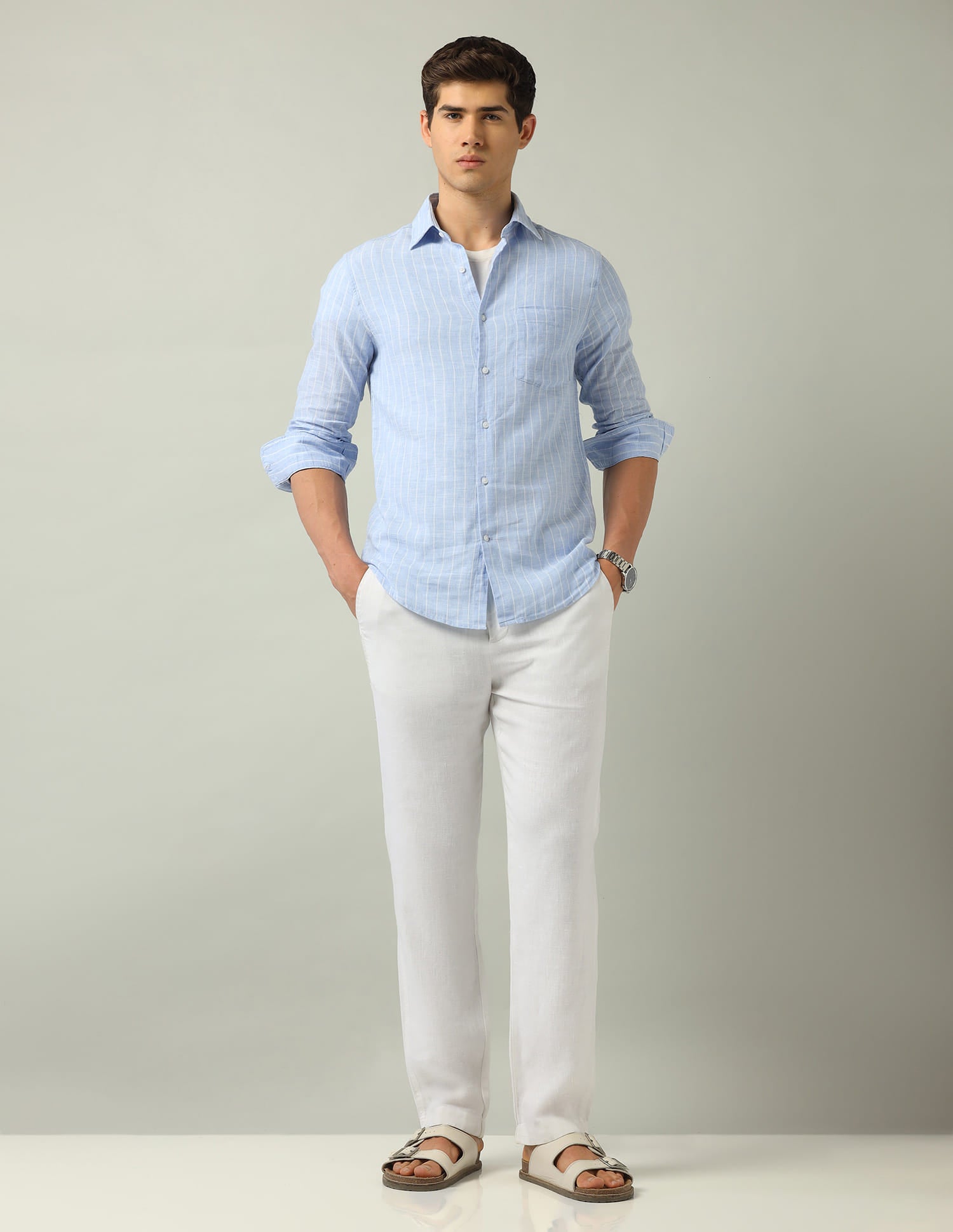 Vertical Stripes Modern Slim Fit Shirt