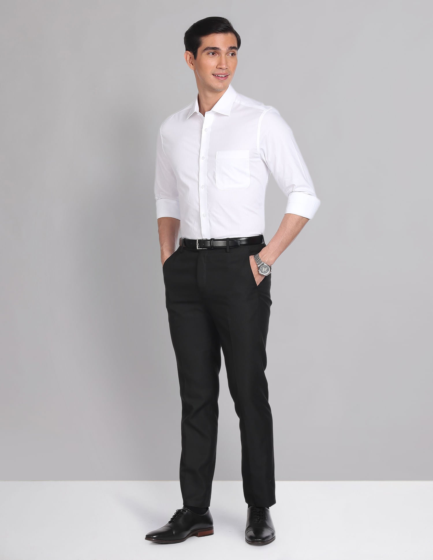 Classic Regular Fit Solid Formal Shirt