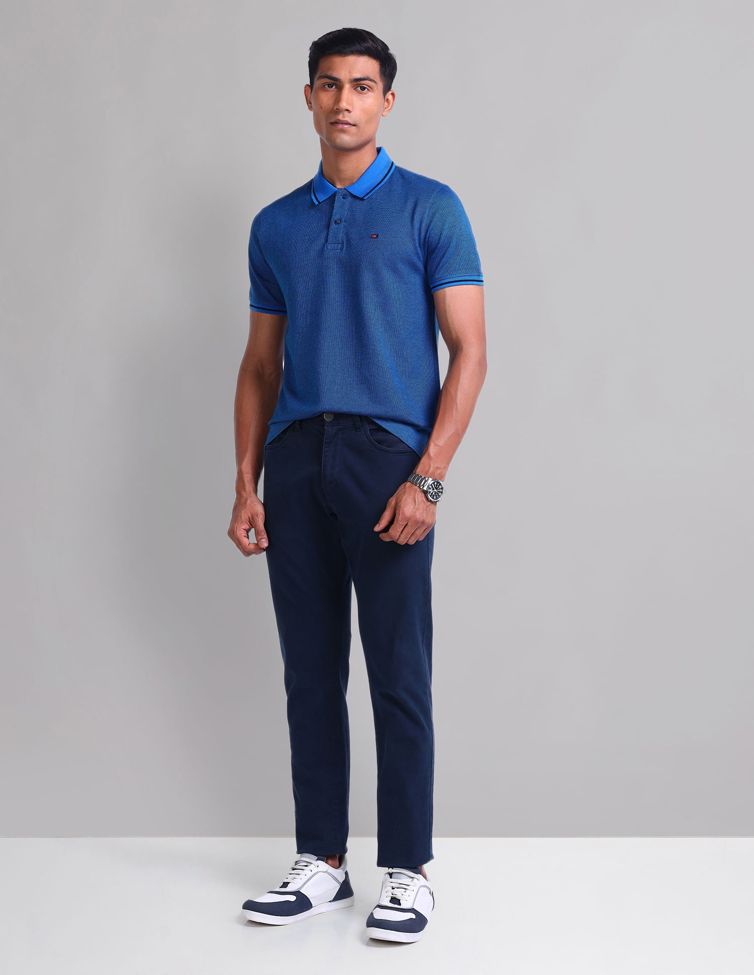Regular Structure Slim Fit Polo Shirt