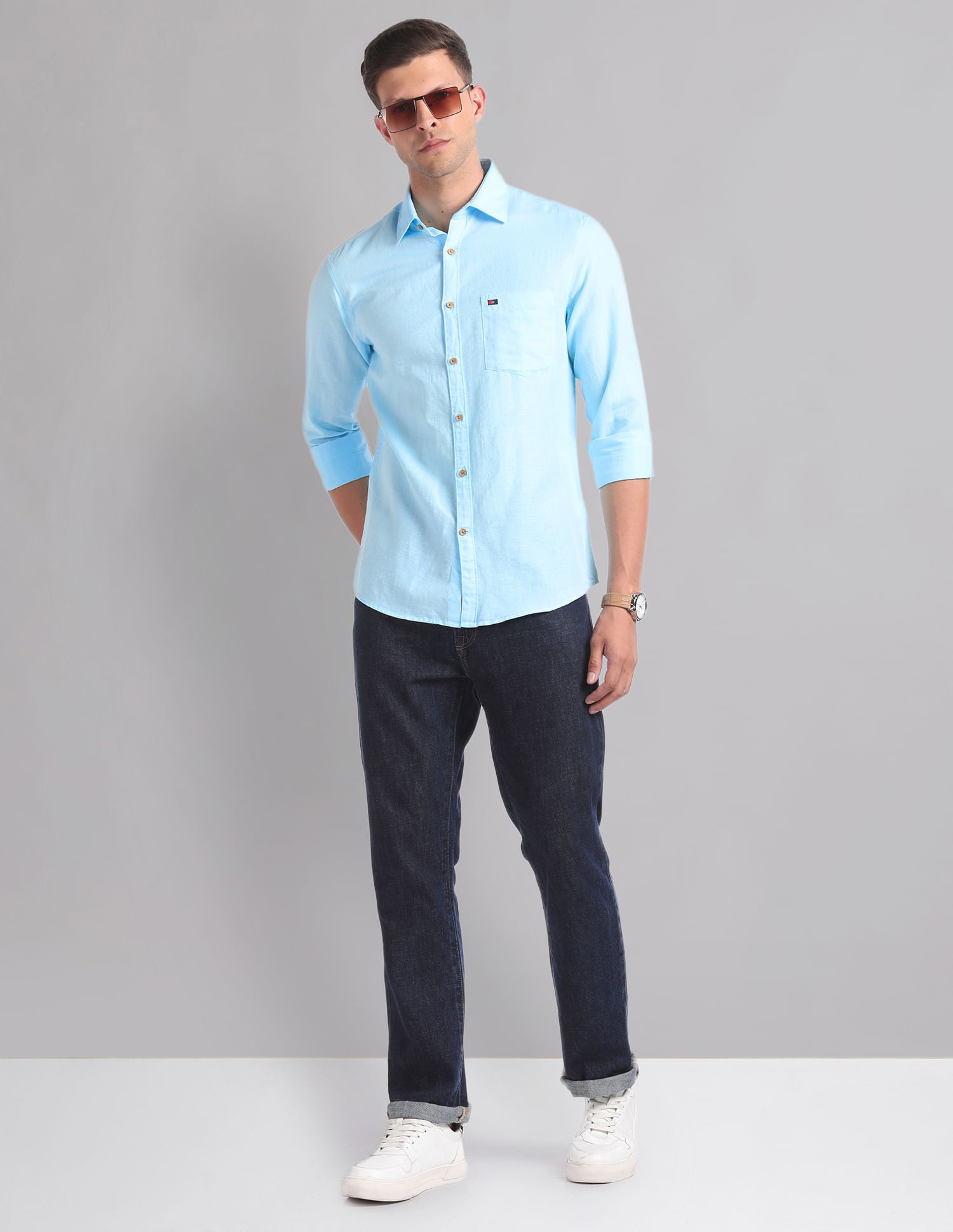 Timeless Essential Cotton Linen Slim Summer Shirt
