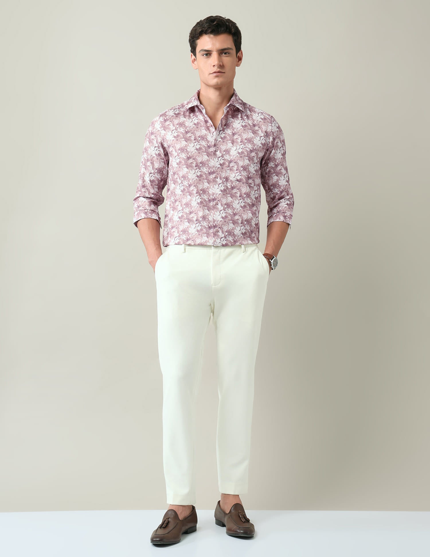 Floral Printed Regular Fit Shirt